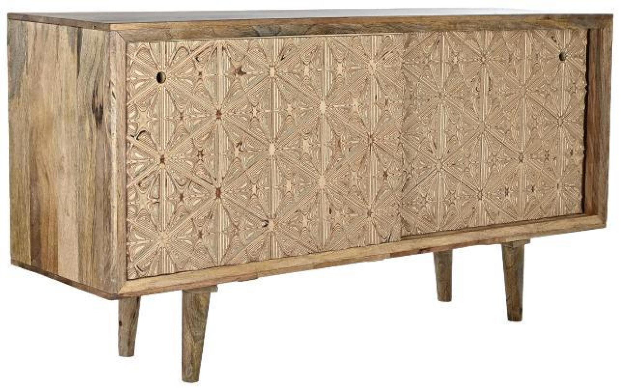 Product photograph of Modern Natural Mango Wood 160cm Large Sideboard - 2 Doors from Choice Furniture Superstore.