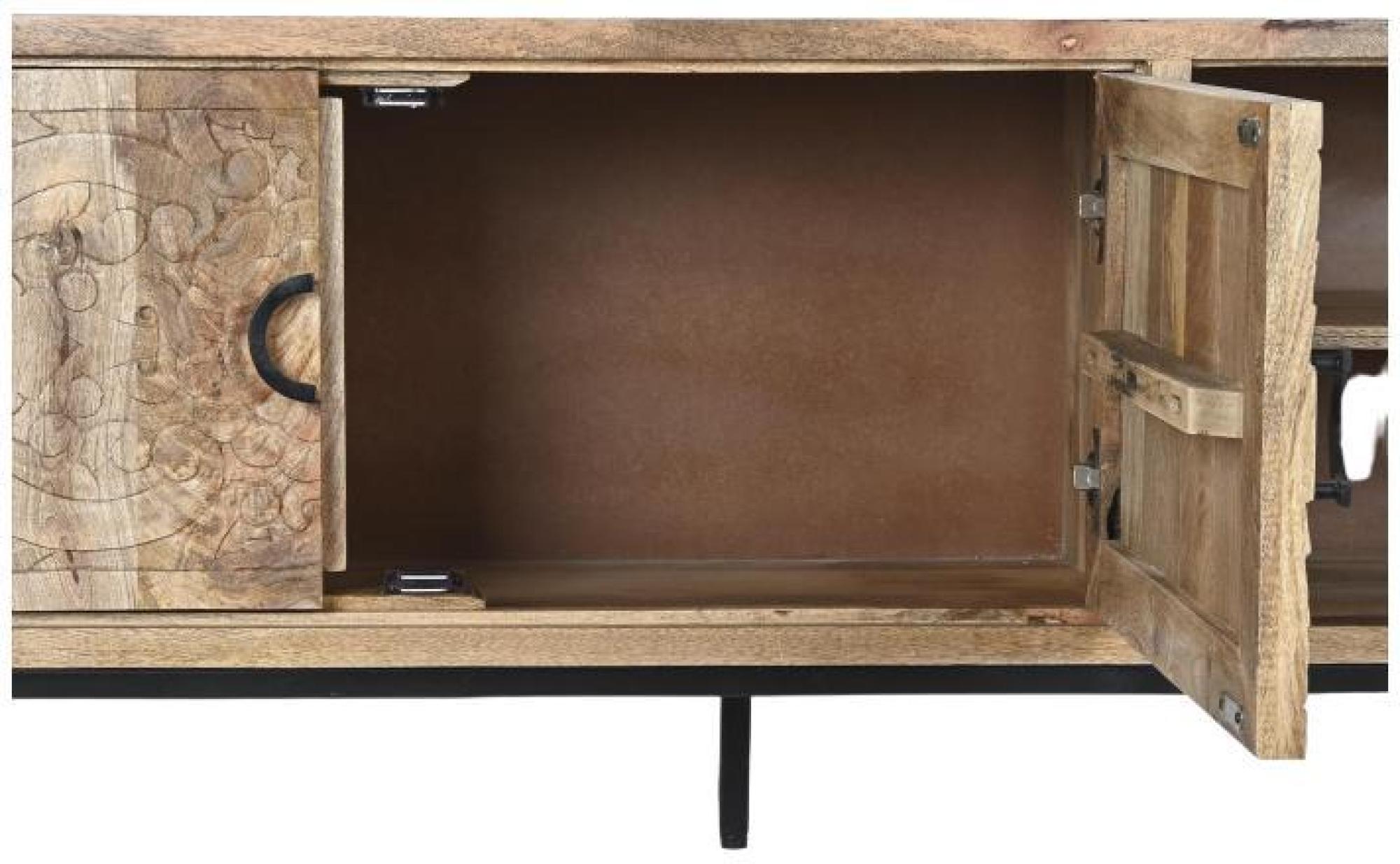 Product photograph of Natural Mango Wood 160cm Tv Unit from Choice Furniture Superstore.