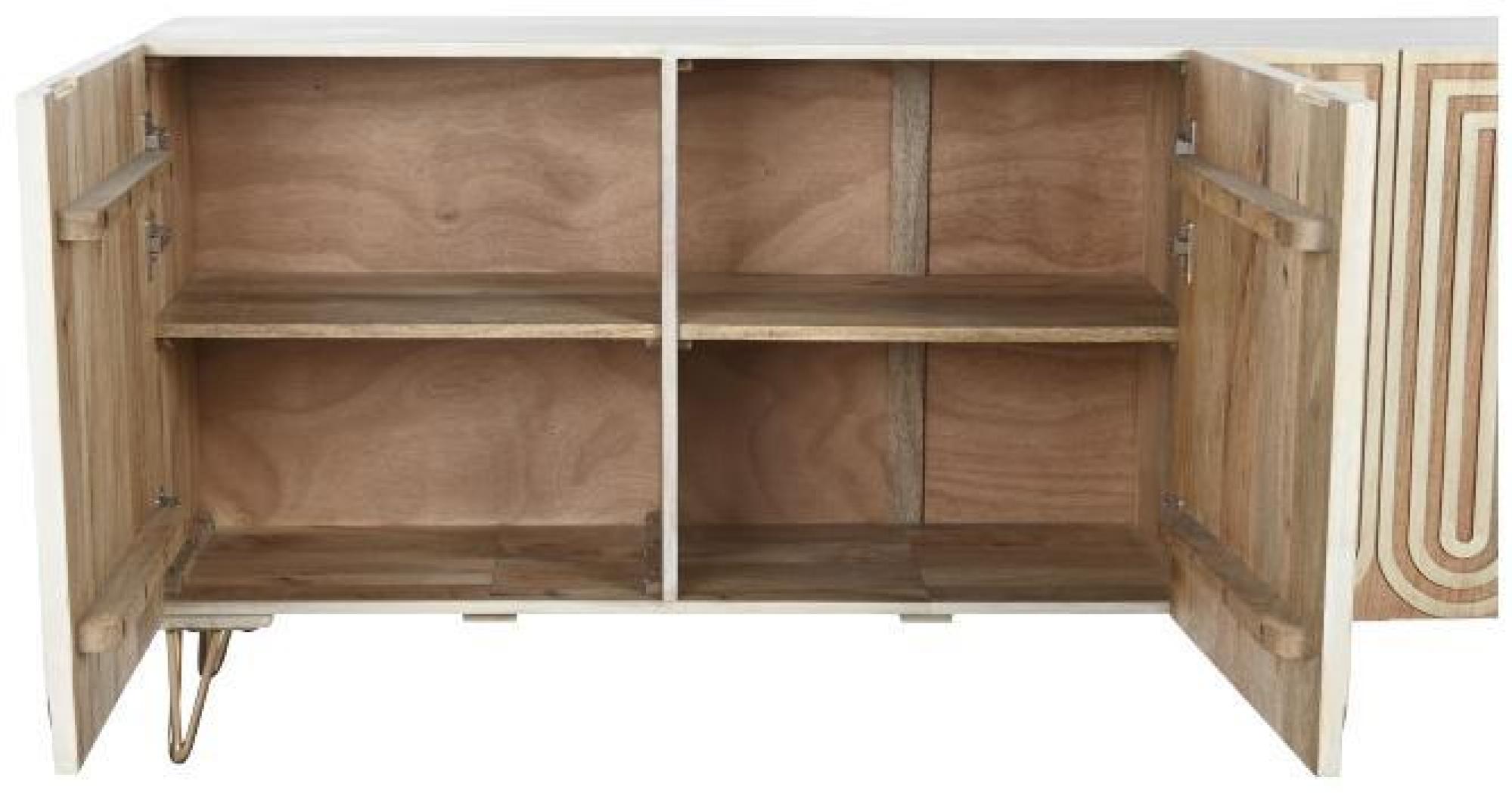 Product photograph of Modern White Wooden 160cm Medium Buffet Sideboard - 3 Doors from Choice Furniture Superstore.