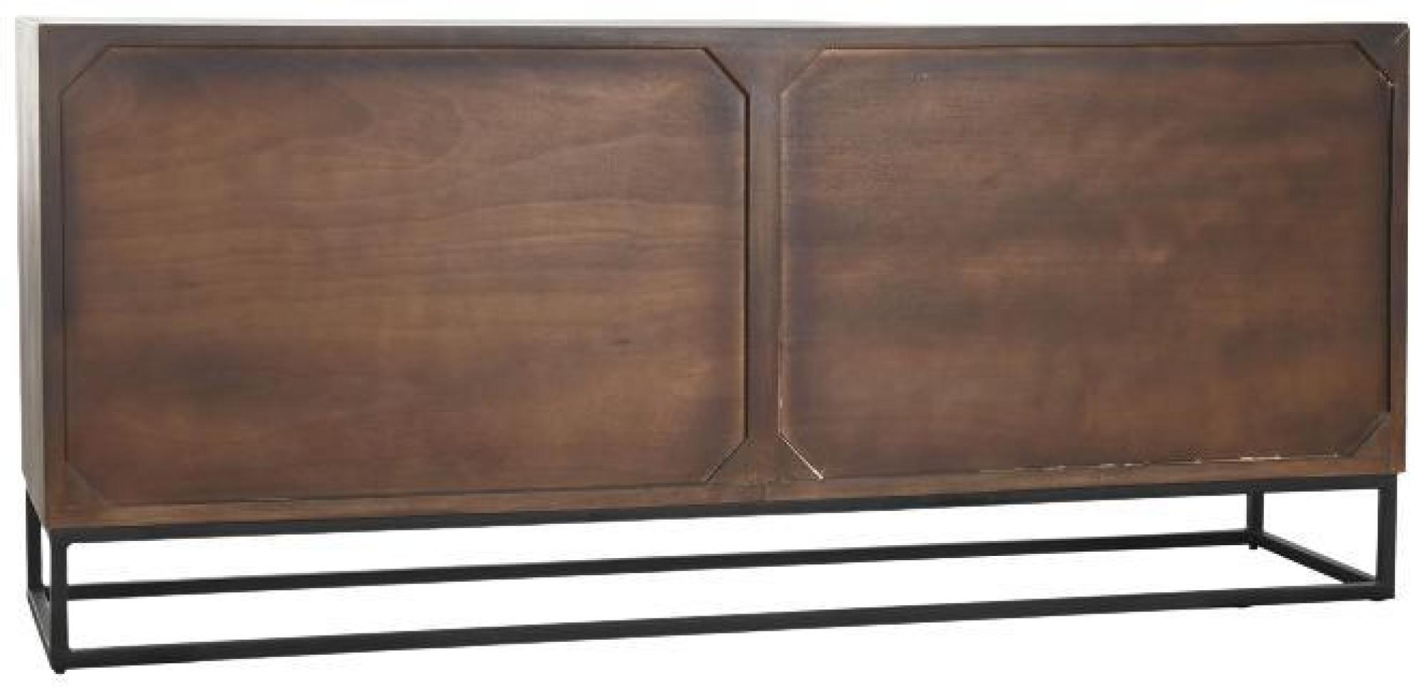 Product photograph of Modern Dark Brown Wooden Large Buffet Sideboard - 4 Doors from Choice Furniture Superstore.