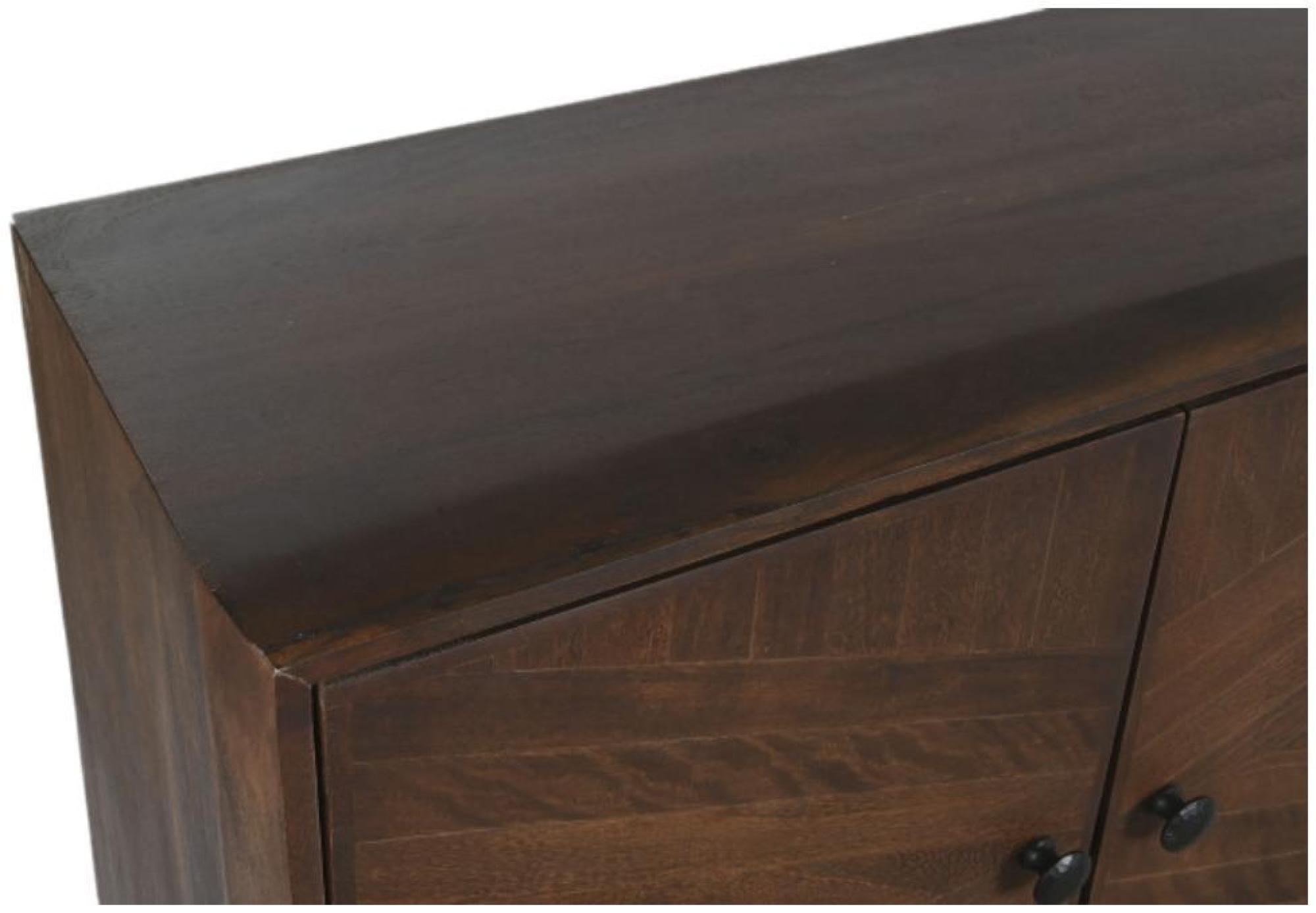 Product photograph of Modern Dark Brown Wooden Large Buffet Sideboard - 4 Doors from Choice Furniture Superstore.