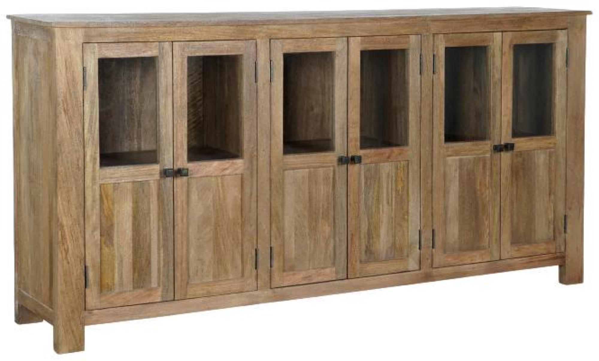 Product photograph of Parker Mango Wood Extra Large Buffet Sideboard - 6 Doors from Choice Furniture Superstore.