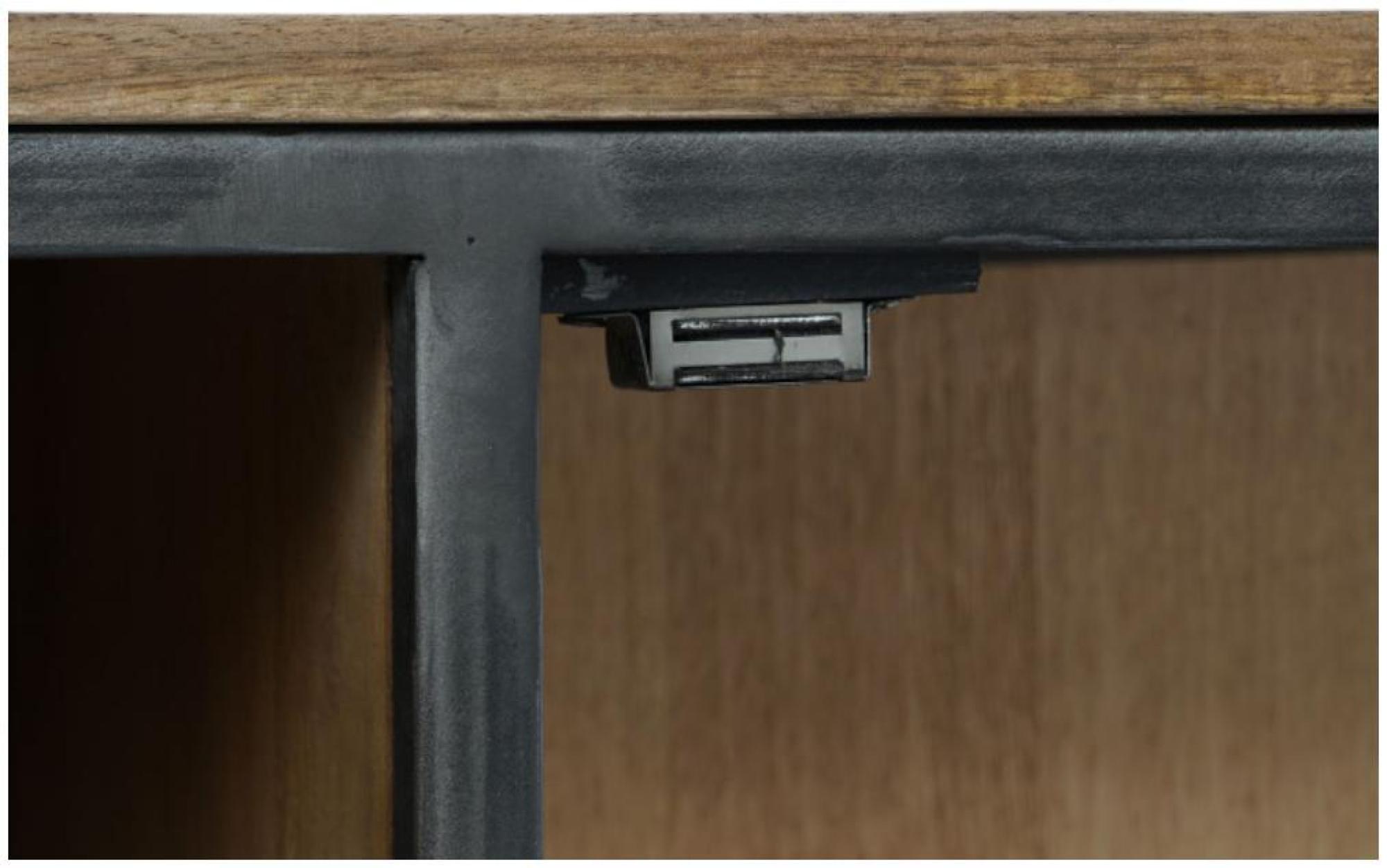 Product photograph of Grey Wood And Metal Tv Unit from Choice Furniture Superstore.