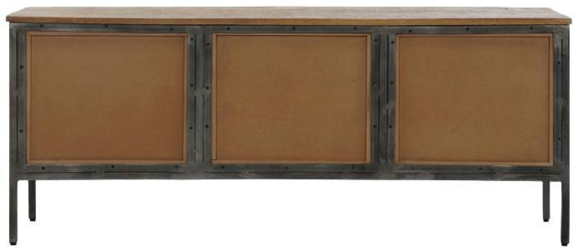 Product photograph of Grey Wood And Metal Tv Unit from Choice Furniture Superstore.
