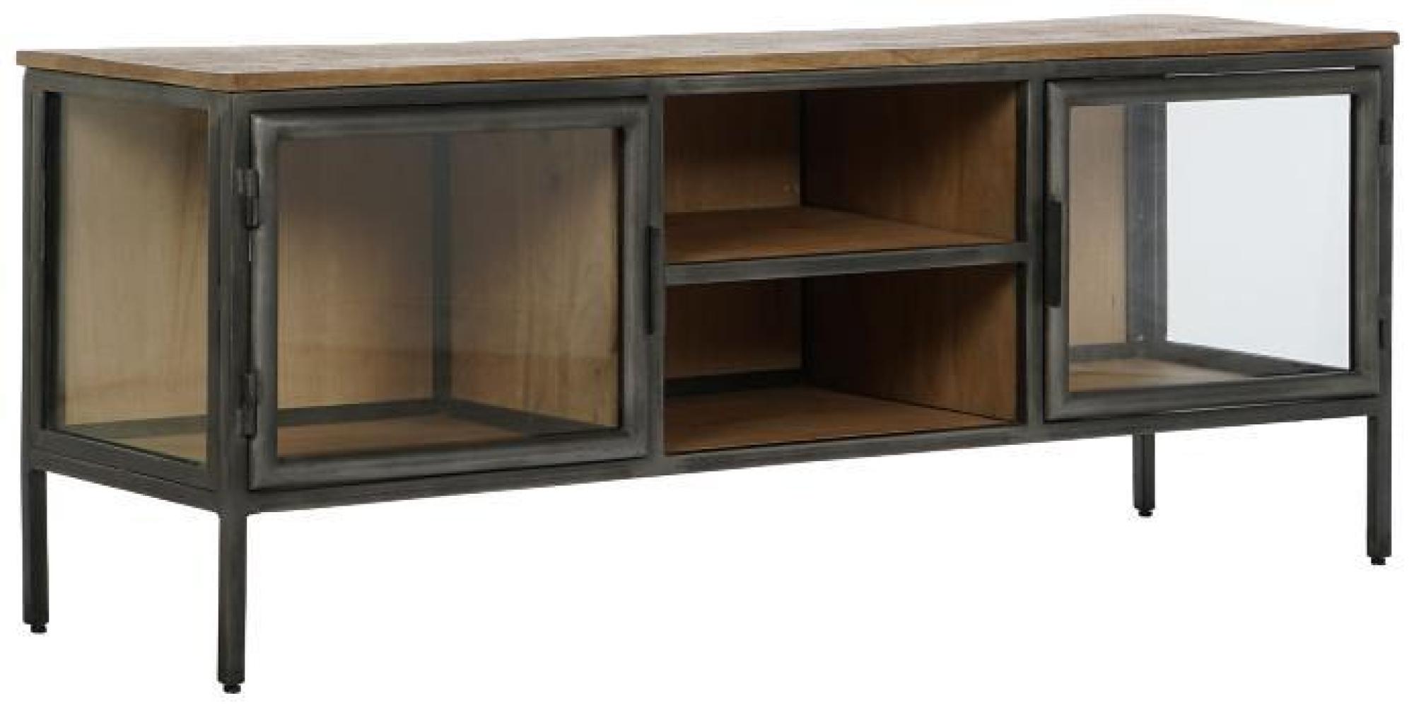 Product photograph of Grey Wood And Metal Tv Unit from Choice Furniture Superstore.