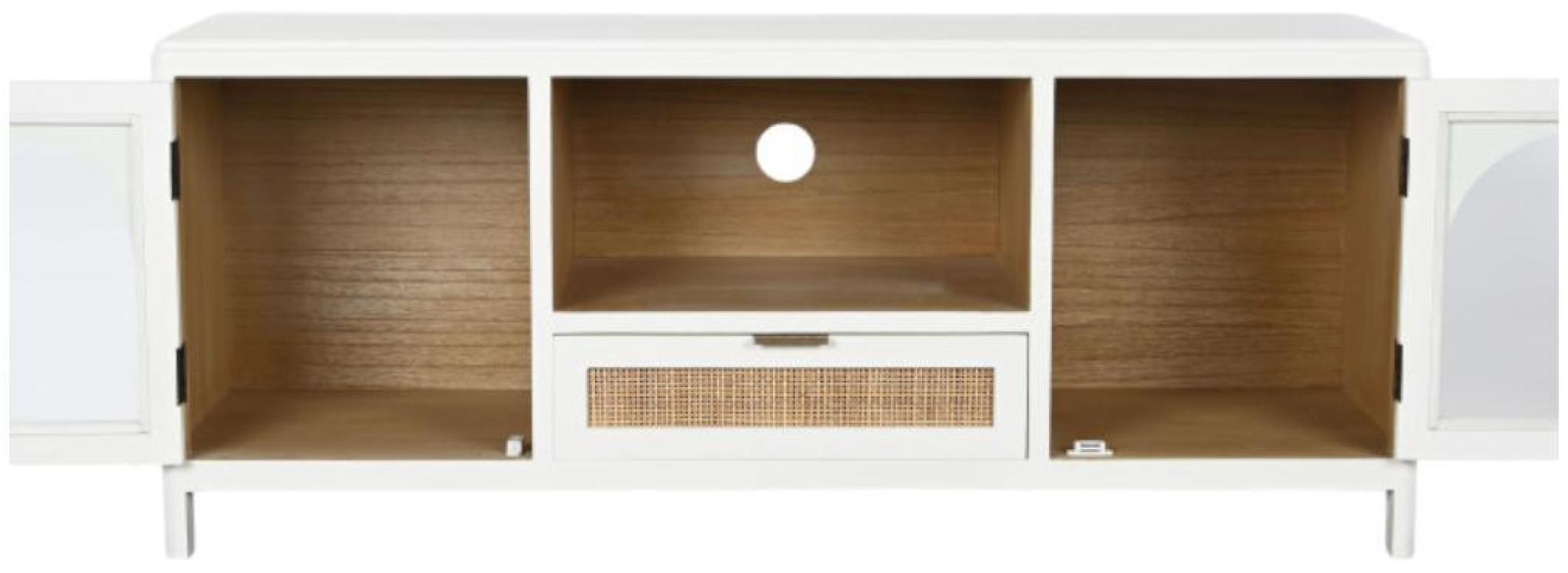 Product photograph of White Wooden 120cm Tv Unit from Choice Furniture Superstore.