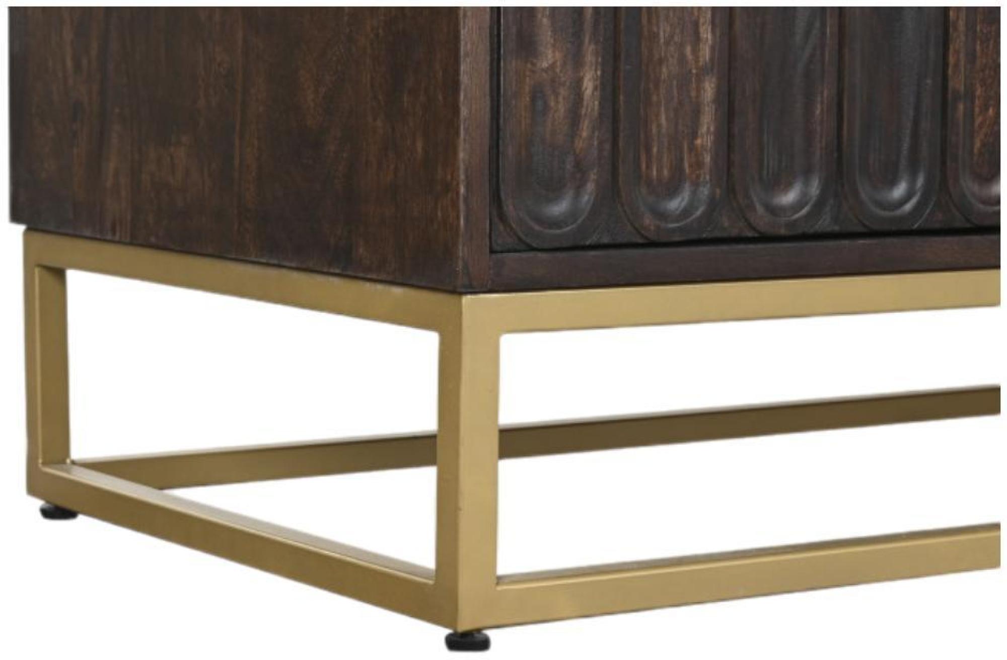 Product photograph of Romantic Dark Brown Mango Wood Buffet Sideboard - 4 Doors from Choice Furniture Superstore.