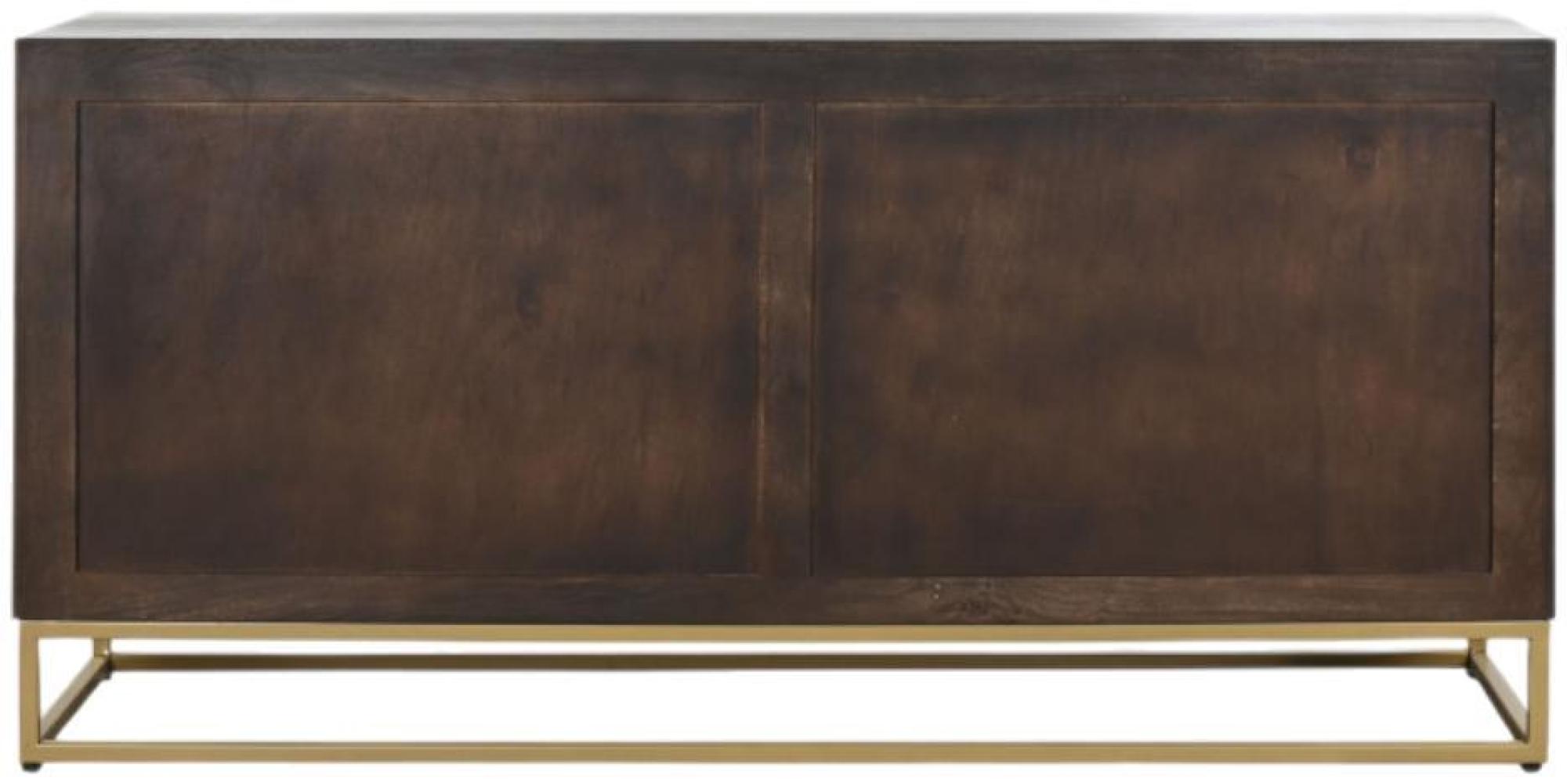 Product photograph of Romantic Dark Brown Mango Wood Buffet Sideboard - 4 Doors from Choice Furniture Superstore.