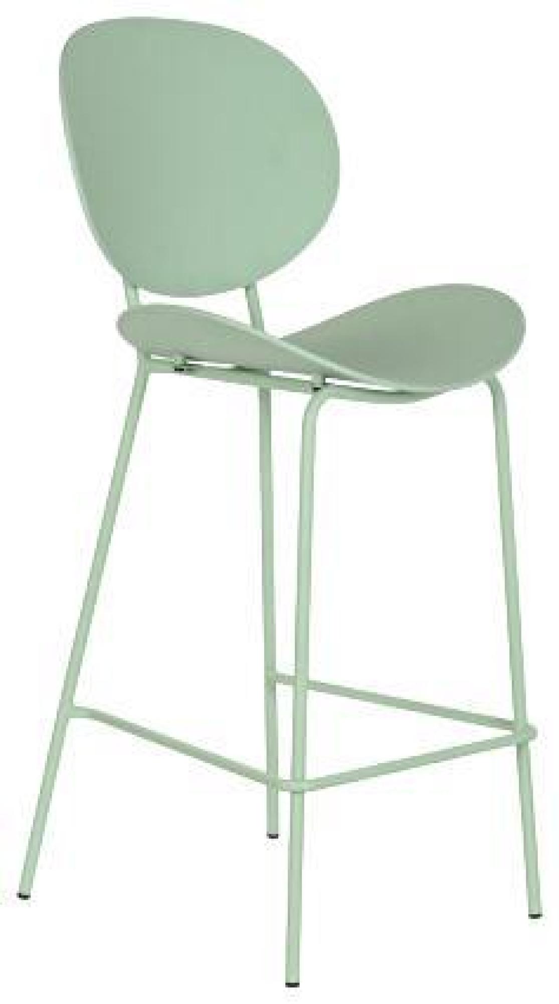 Product photograph of 2 X Green Metal Barstool With Back from Choice Furniture Superstore.