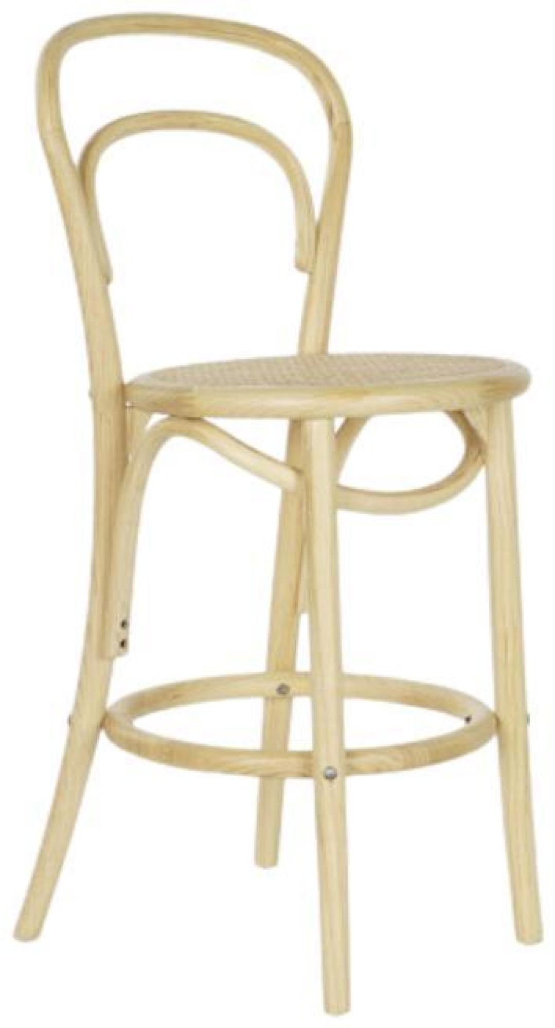 Product photograph of Cottage Natural Elm Wood And Rattan Barstool from Choice Furniture Superstore.