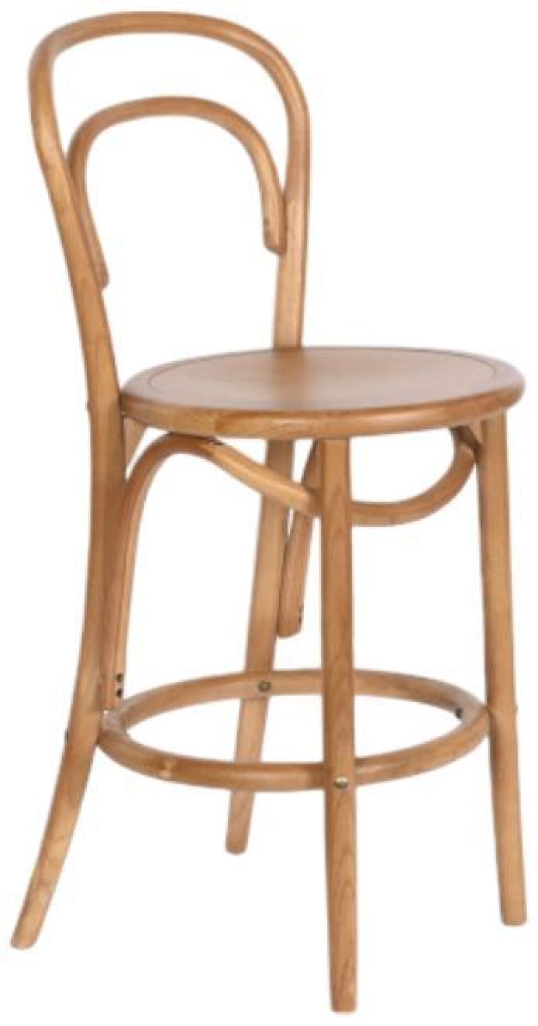 Product photograph of Cottage Brown Elm Wood And Rattan Barstool from Choice Furniture Superstore.