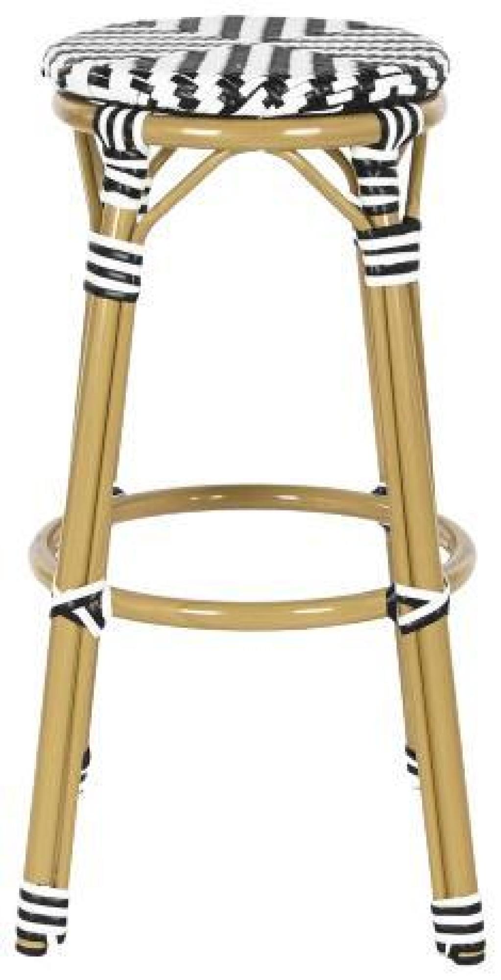 Product photograph of 2 X African Zebra Print Round Barstool from Choice Furniture Superstore.