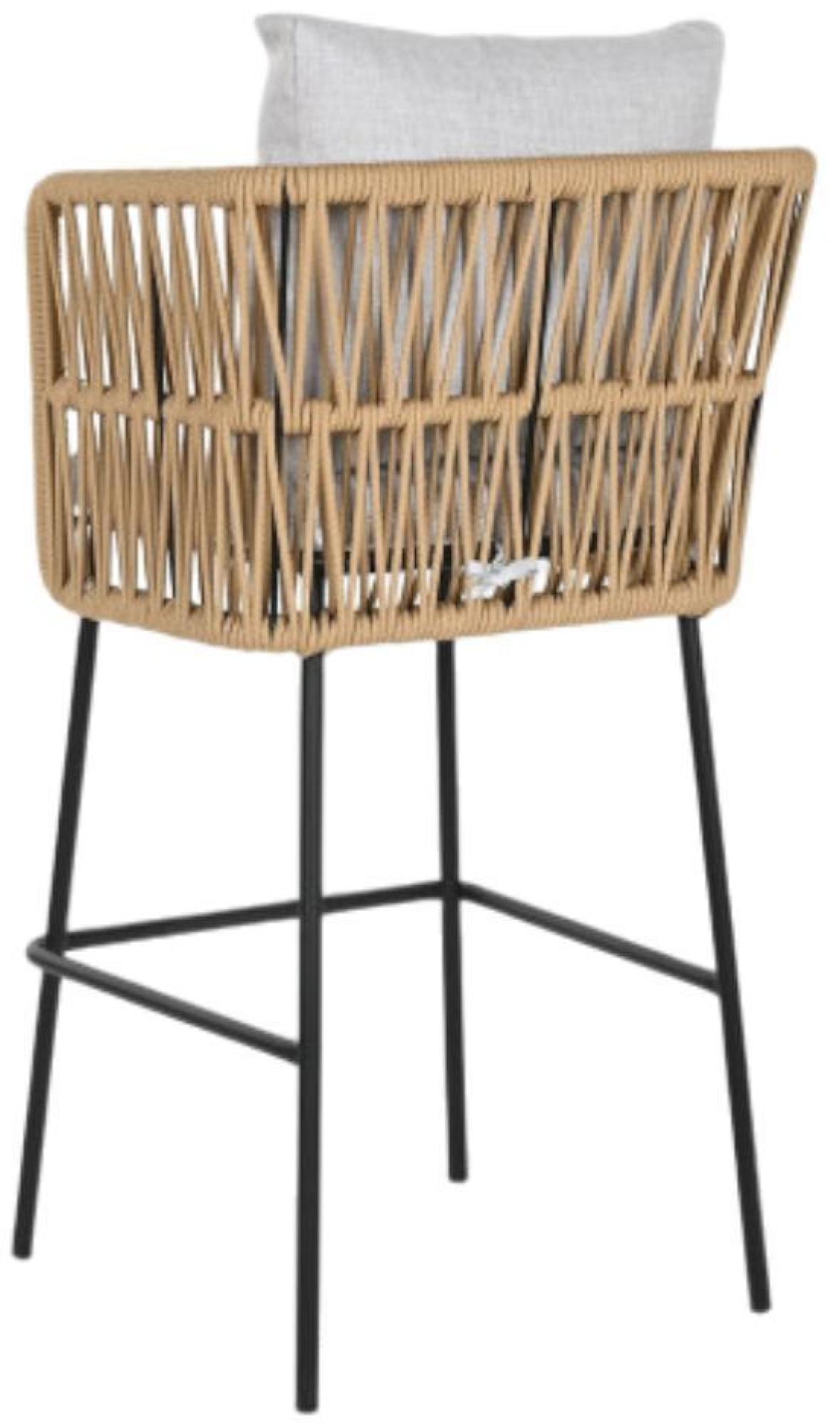 Product photograph of 2 X Grey Fabric Barstool With Back from Choice Furniture Superstore.