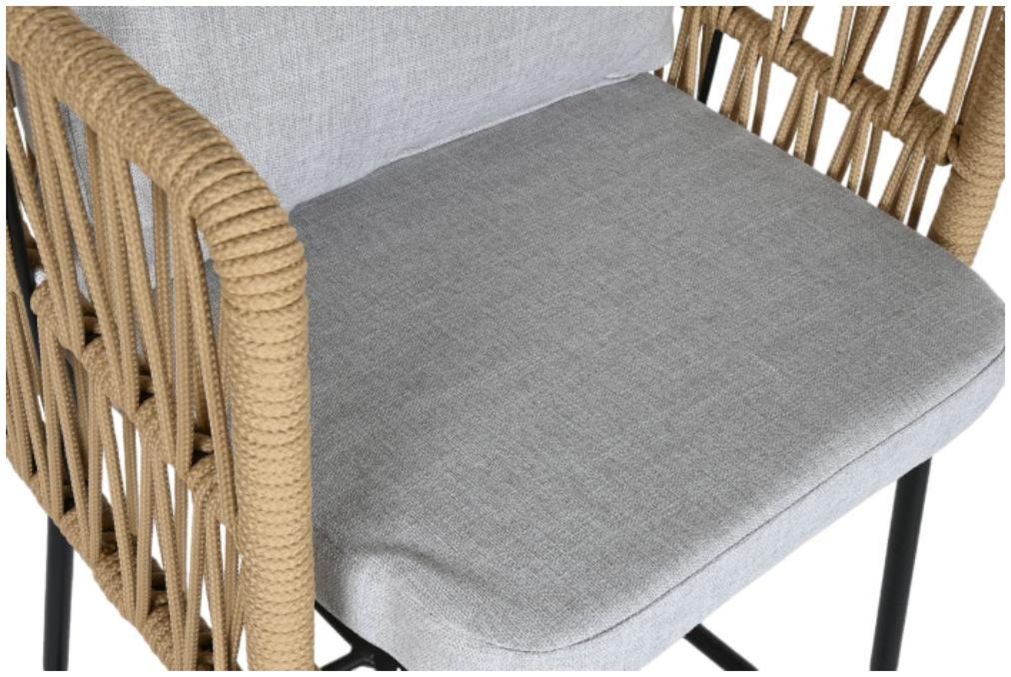 Product photograph of 2 X Grey Fabric Barstool With Back from Choice Furniture Superstore.