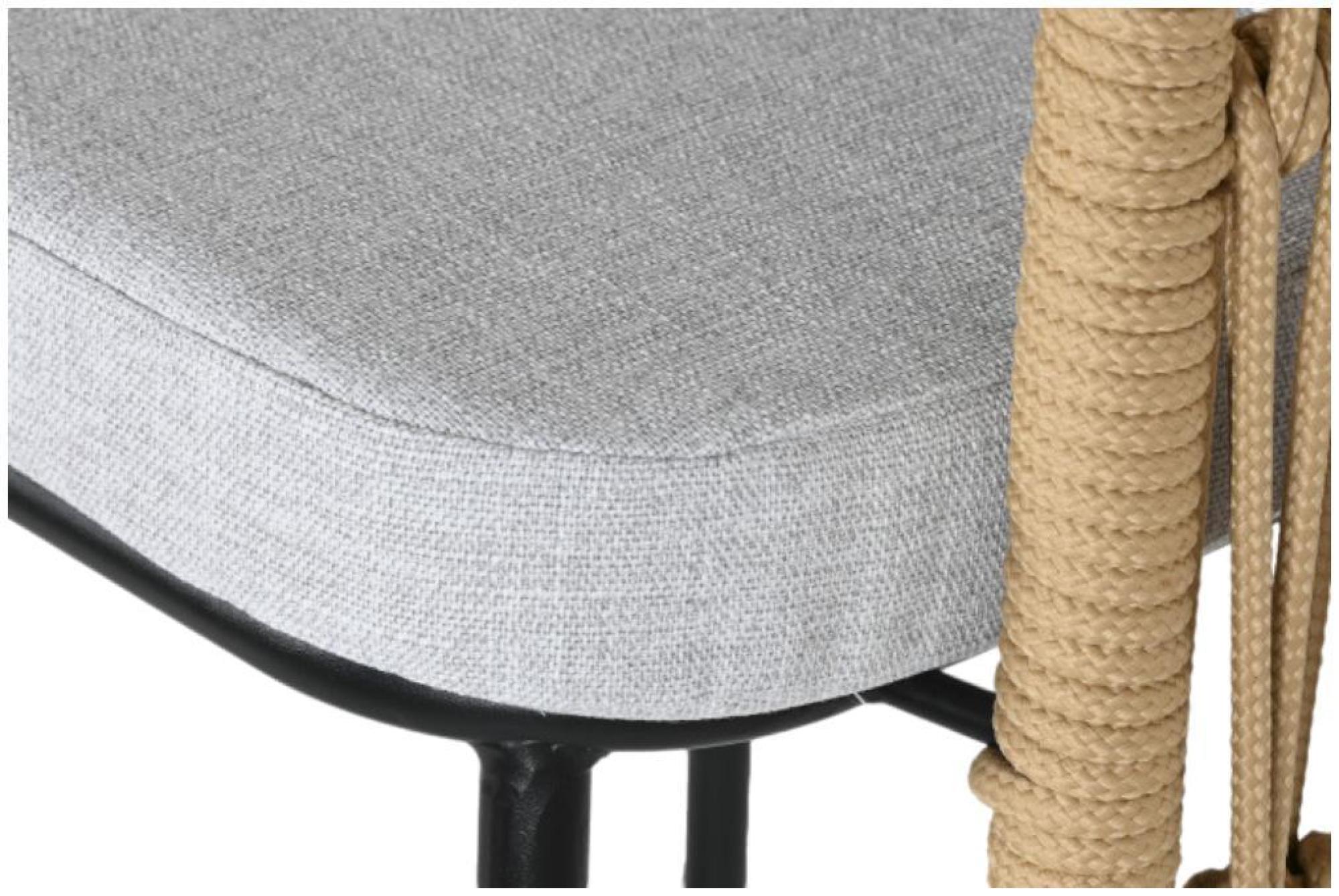 Product photograph of 2 X Grey Fabric Barstool With Back from Choice Furniture Superstore.