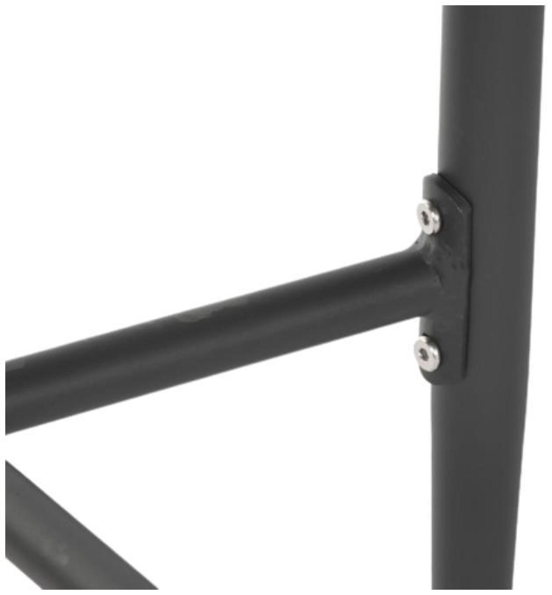 Product photograph of 2 X Dark Grey Metal Barstool With Back from Choice Furniture Superstore.