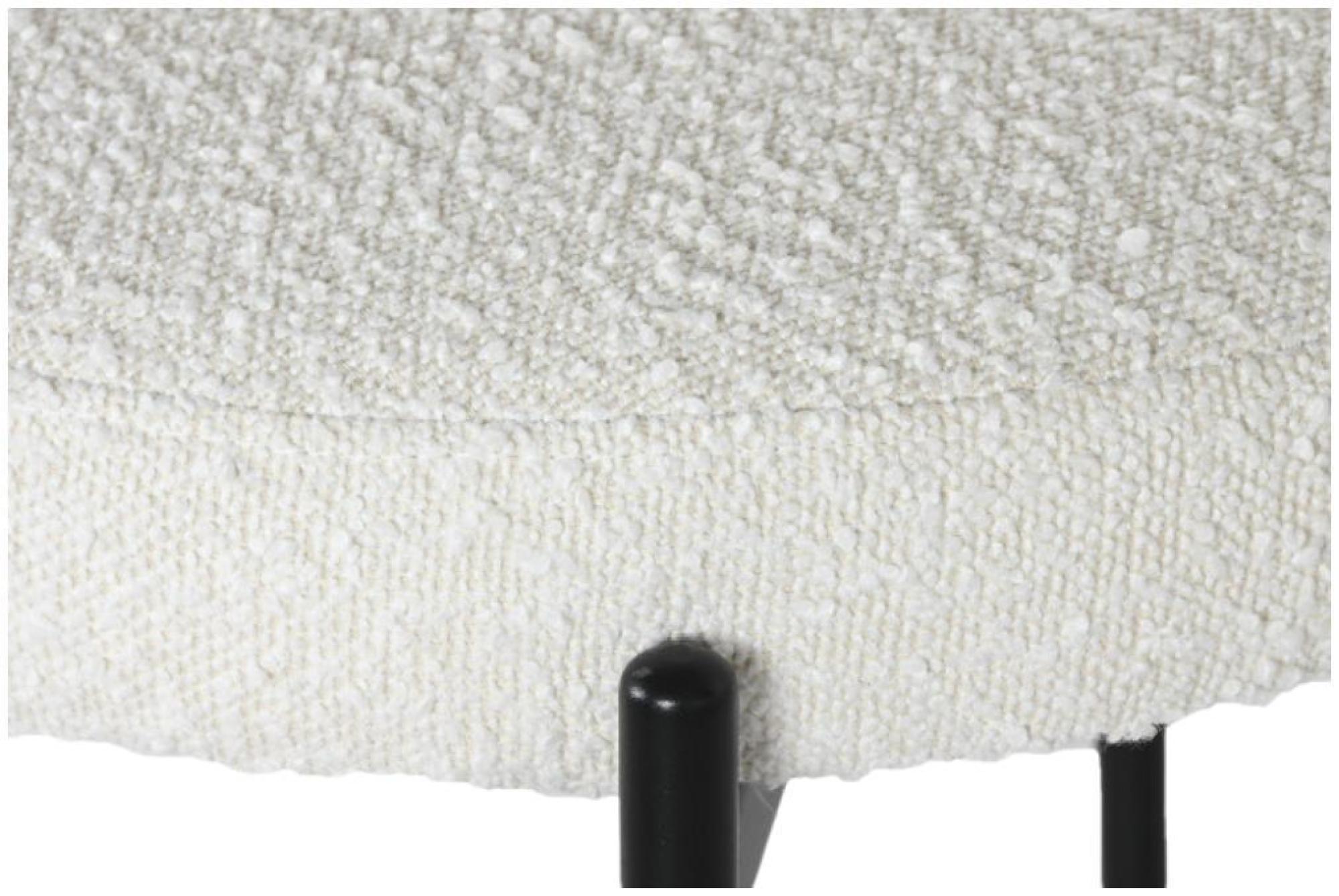 Product photograph of 2 X Scandi White Boucle Fabric Barstool With Scoop Back from Choice Furniture Superstore.