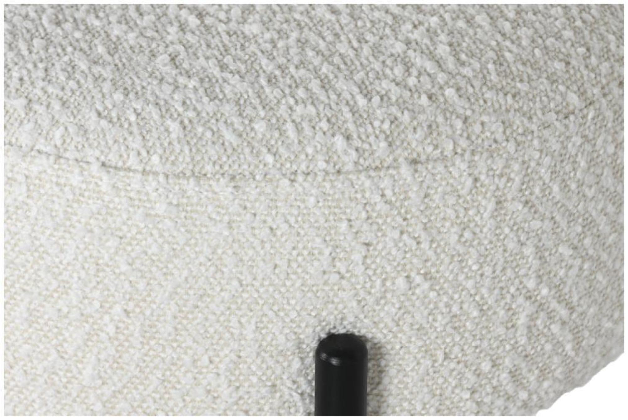 Product photograph of 2 X Scandi White Boucle Fabric Round Barstool from Choice Furniture Superstore.