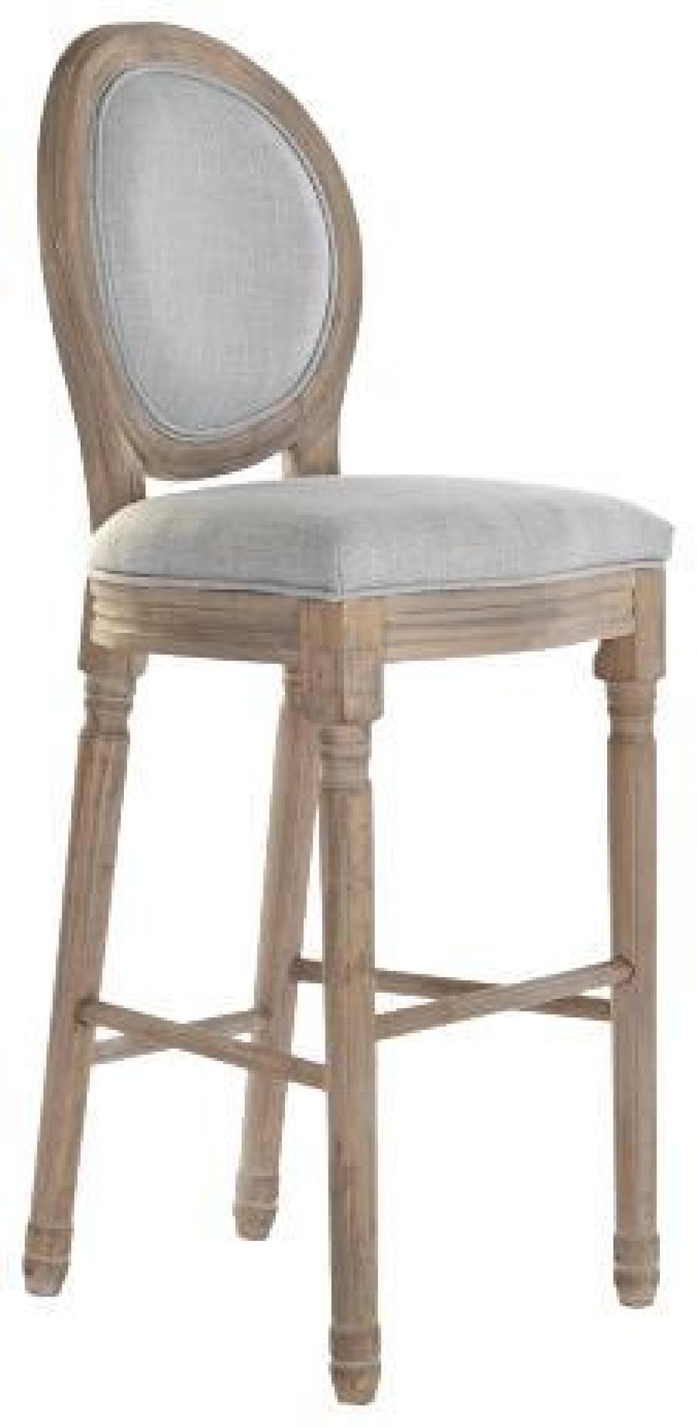 Product photograph of 2 X Light Grey Fabric Barstool With Back from Choice Furniture Superstore.
