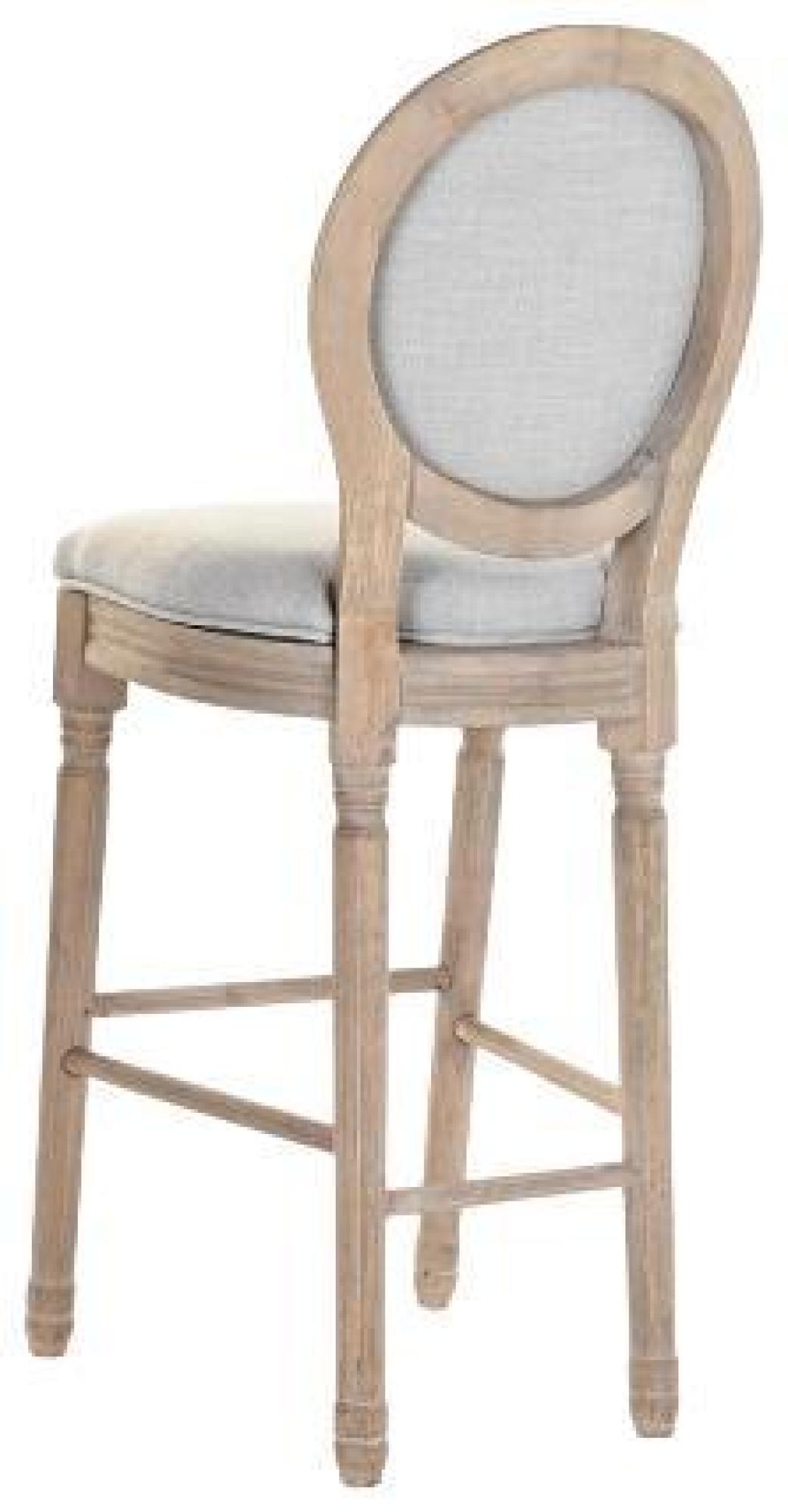 Product photograph of 2 X Light Grey Fabric Barstool With Back from Choice Furniture Superstore.