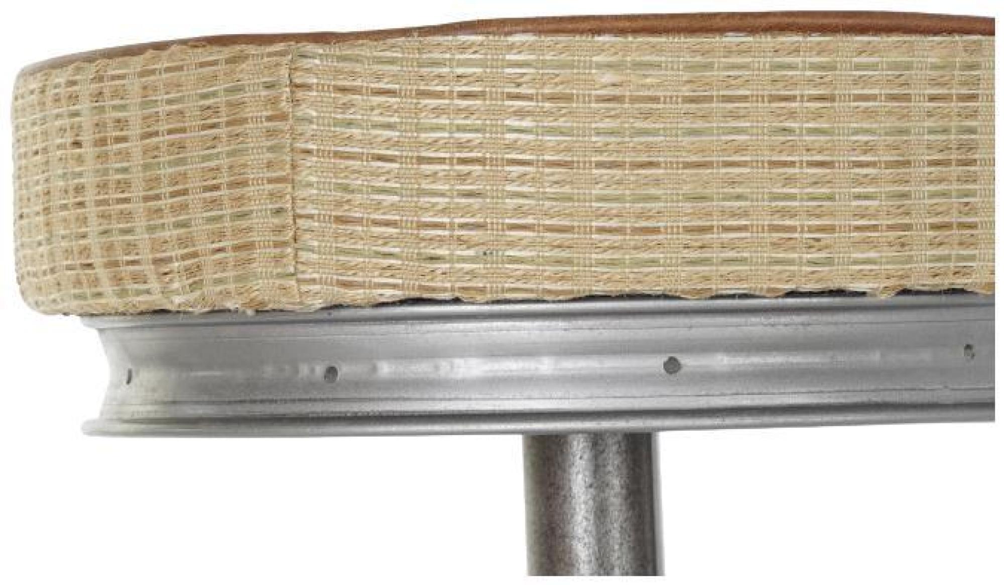 Product photograph of Light Brown And Rattan Bicycle Round Barstool from Choice Furniture Superstore.