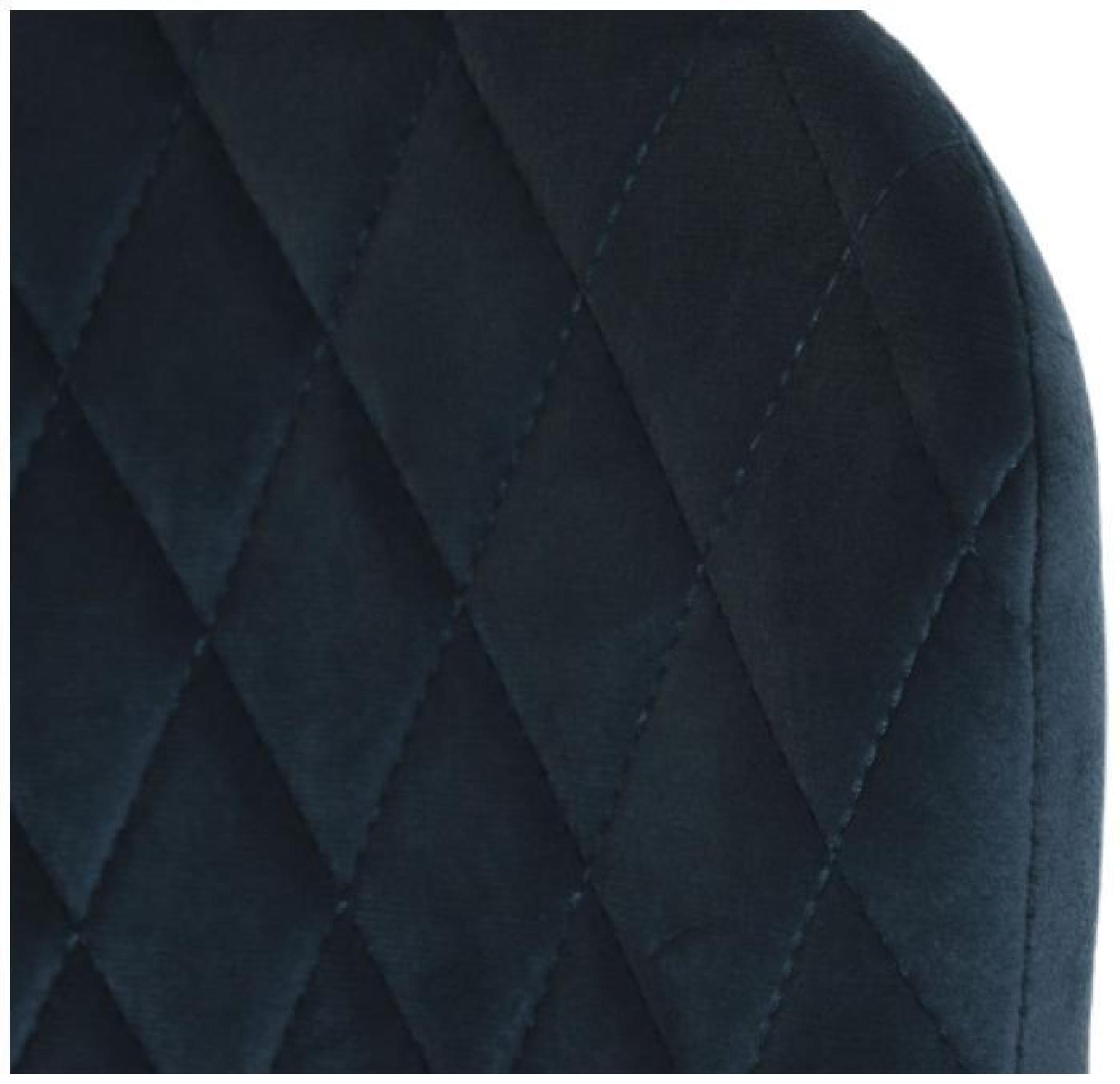 Product photograph of Modern Navy Blue Fabric Barstool With Back from Choice Furniture Superstore.