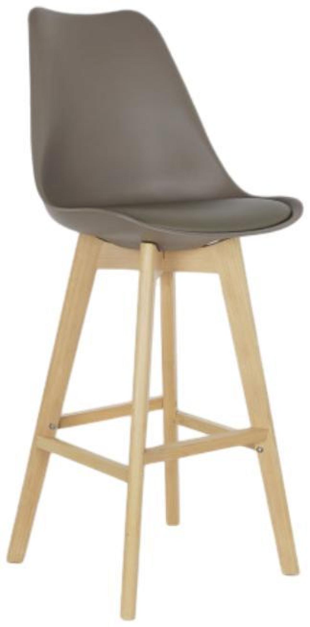 Product photograph of 2 X Scandi Grey Faux Leather Barstool With Back from Choice Furniture Superstore.