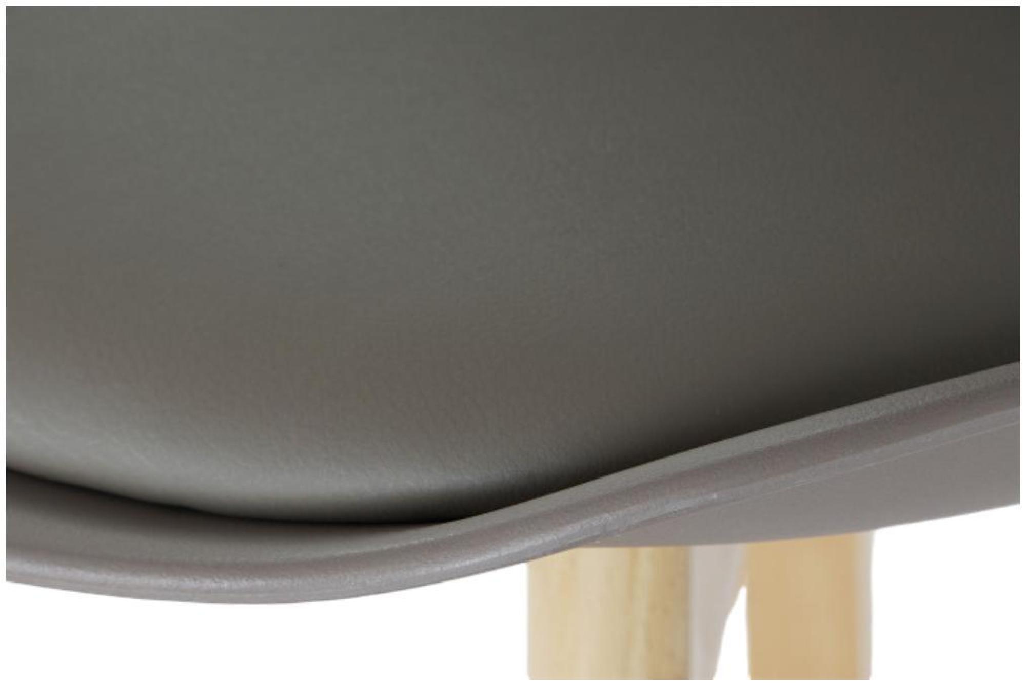 Product photograph of 2 X Scandi Grey Faux Leather Barstool With Back from Choice Furniture Superstore.