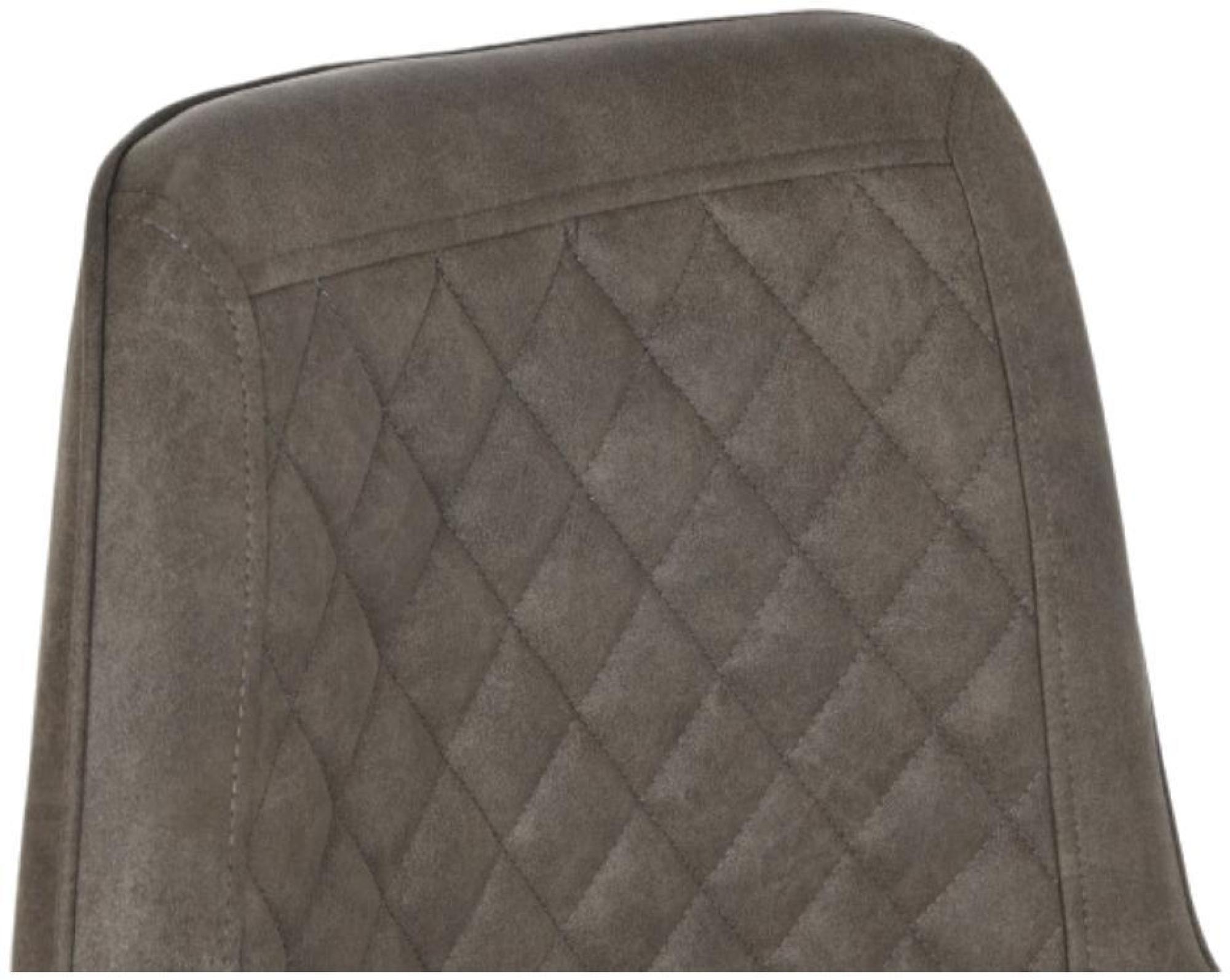Product photograph of 2 X Dark Brown Faux Leather Barstool With Black Legs from Choice Furniture Superstore.