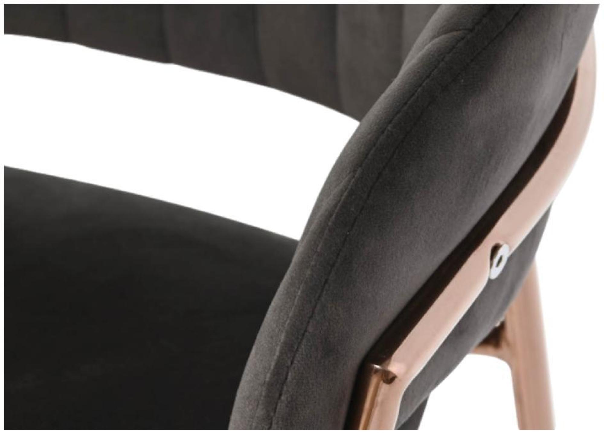 Product photograph of Glam Dark Grey Fabric Barstool With Back from Choice Furniture Superstore.