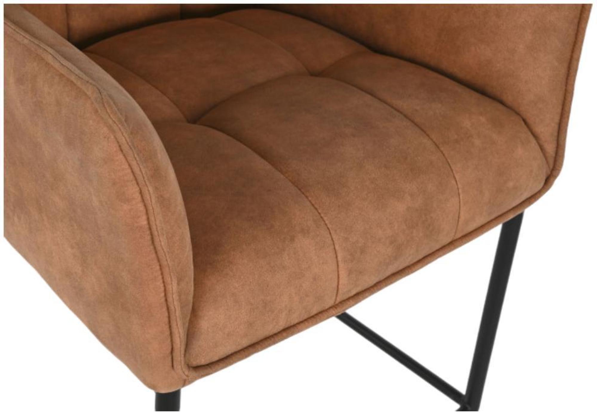 Product photograph of Loft Brown Fabric Barstool With Back from Choice Furniture Superstore.