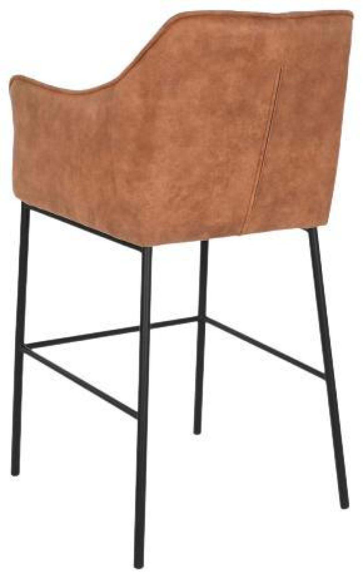 Product photograph of Loft Brown Fabric Barstool With Back from Choice Furniture Superstore.