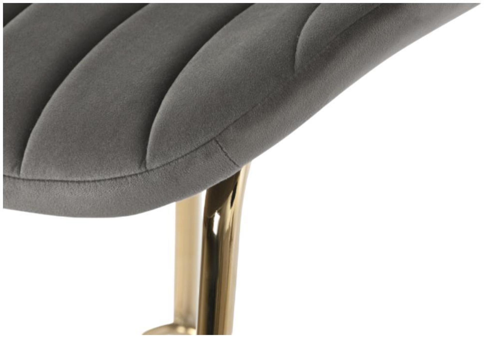 Product photograph of 2 X Glam Light Grey Fabric Barstool With Back from Choice Furniture Superstore.