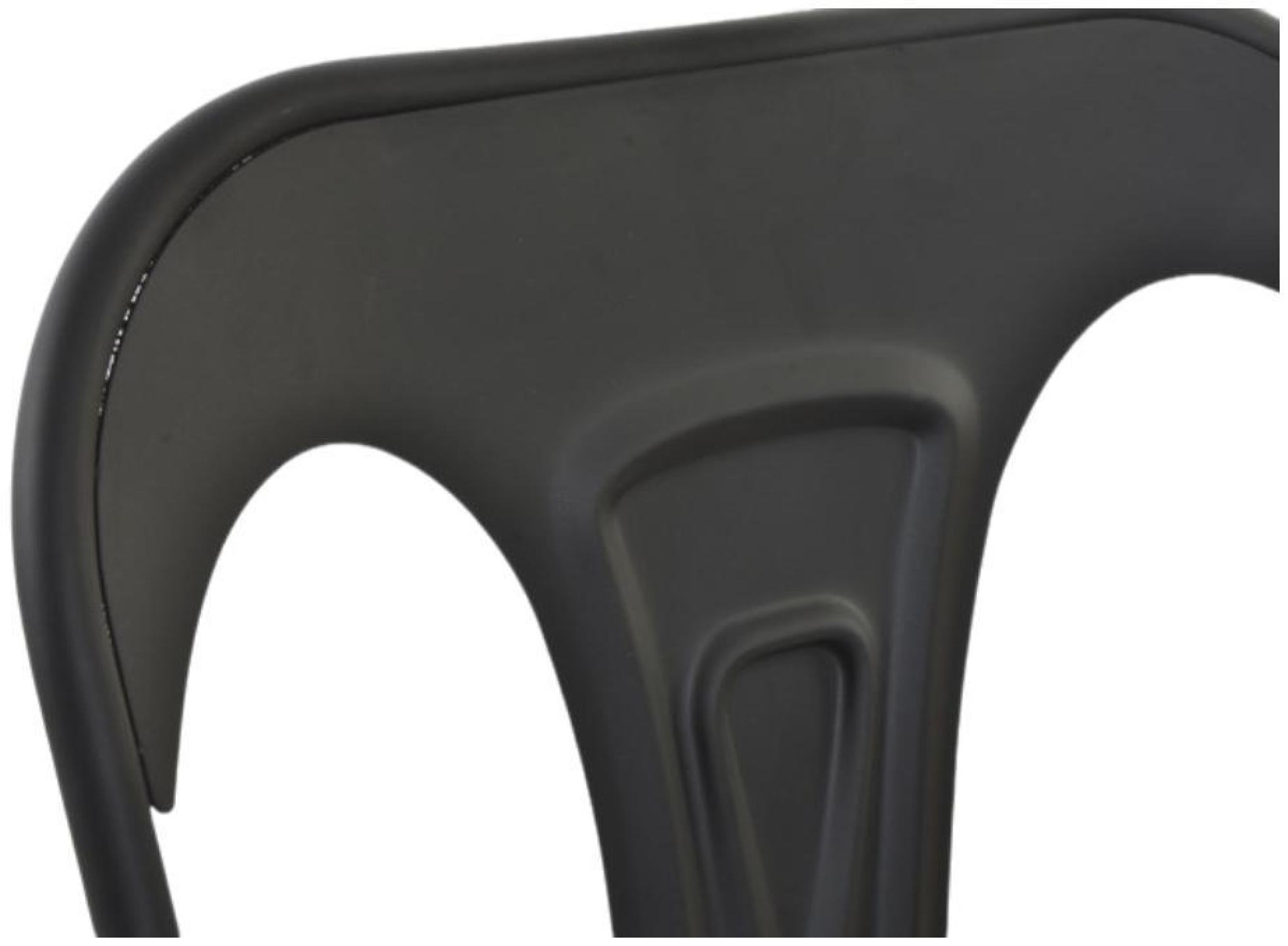 Product photograph of 2 X Tolix Style Industrial Black Metal Barstool With Back from Choice Furniture Superstore.