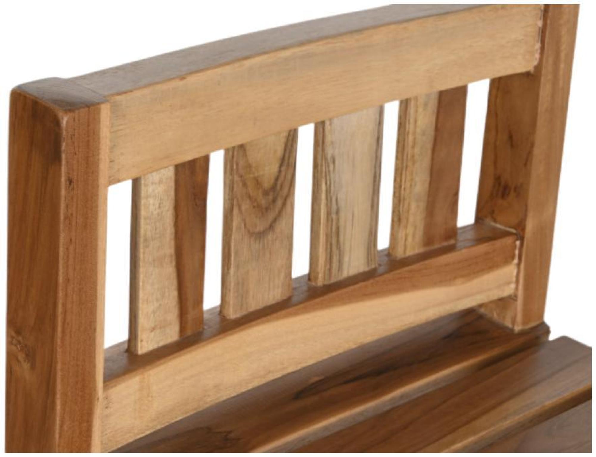 Product photograph of Natural Teakwood Outdoor Barstool from Choice Furniture Superstore.