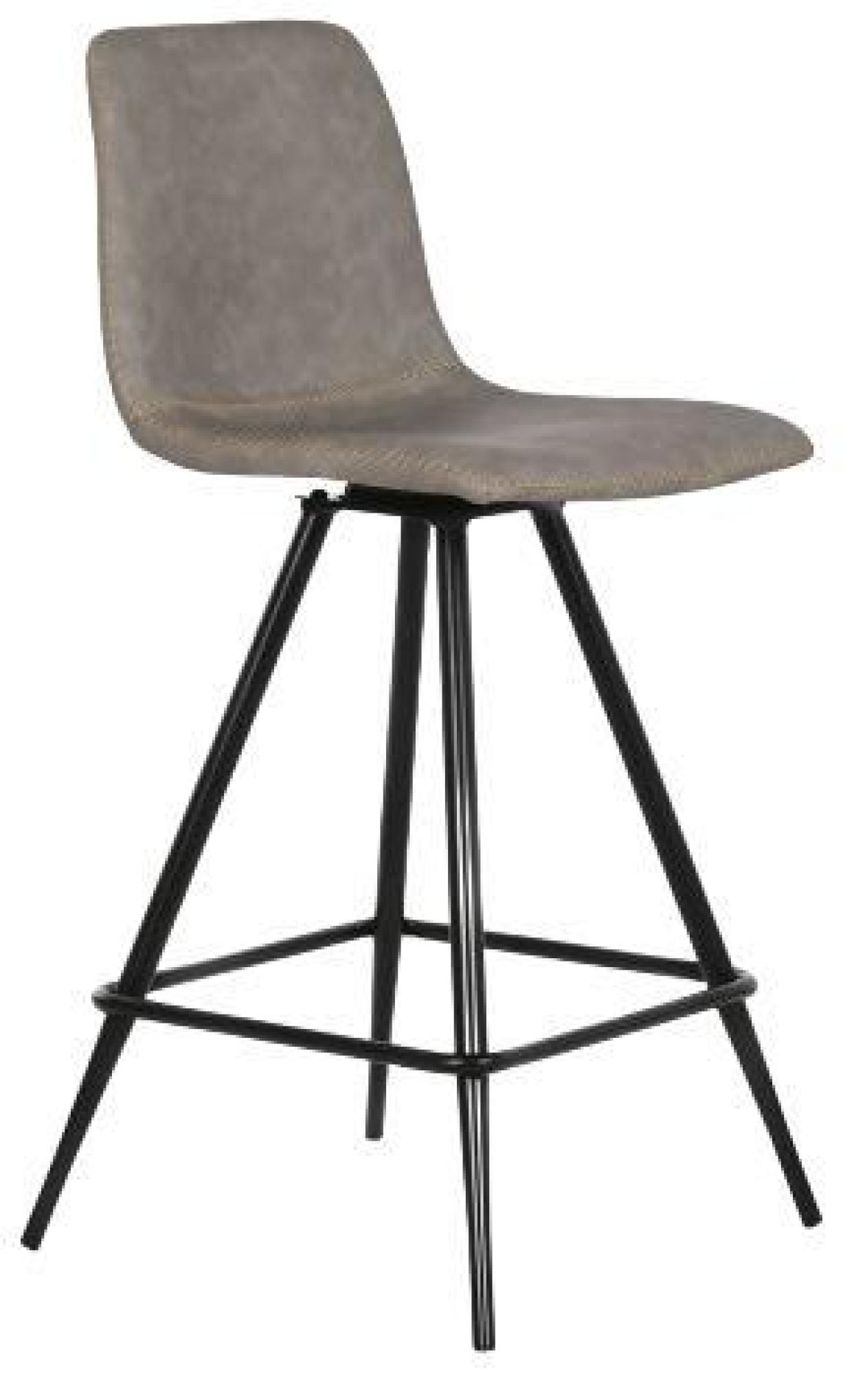 Product photograph of 2 X Light Grey Faux Leather Barstool With Back from Choice Furniture Superstore.