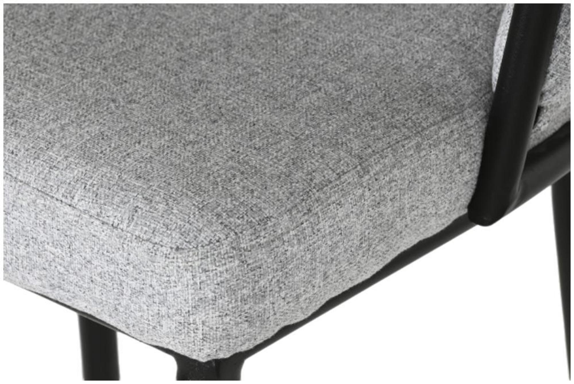 Product photograph of 2 X Modern Grey Fabric Braided Barstool With Back from Choice Furniture Superstore.