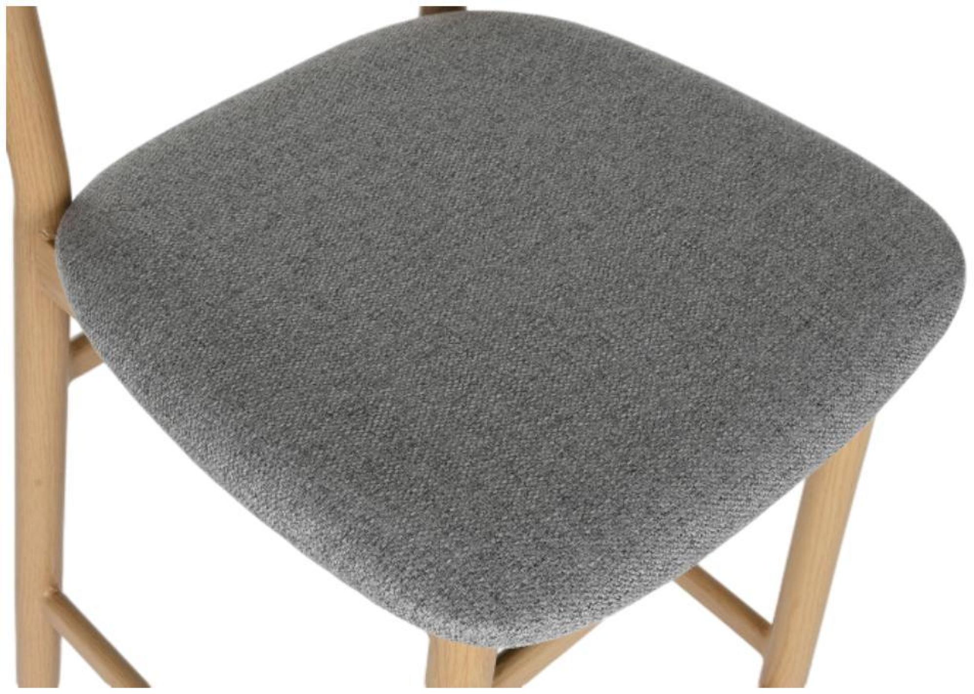 Product photograph of 2 X Scandi Light Grey Fabric Barstool from Choice Furniture Superstore.