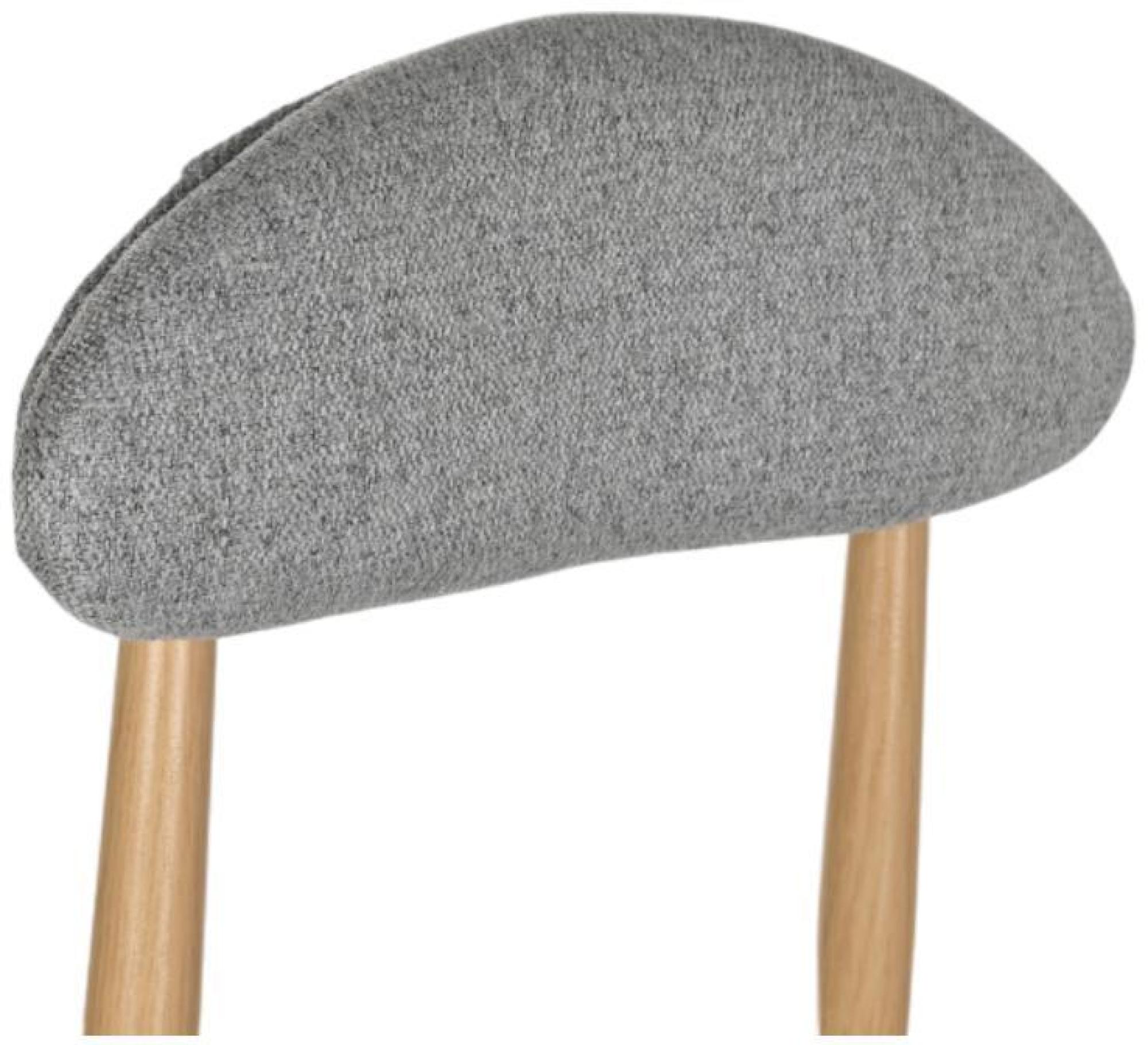 Product photograph of 2 X Scandi Light Grey Fabric Barstool from Choice Furniture Superstore.