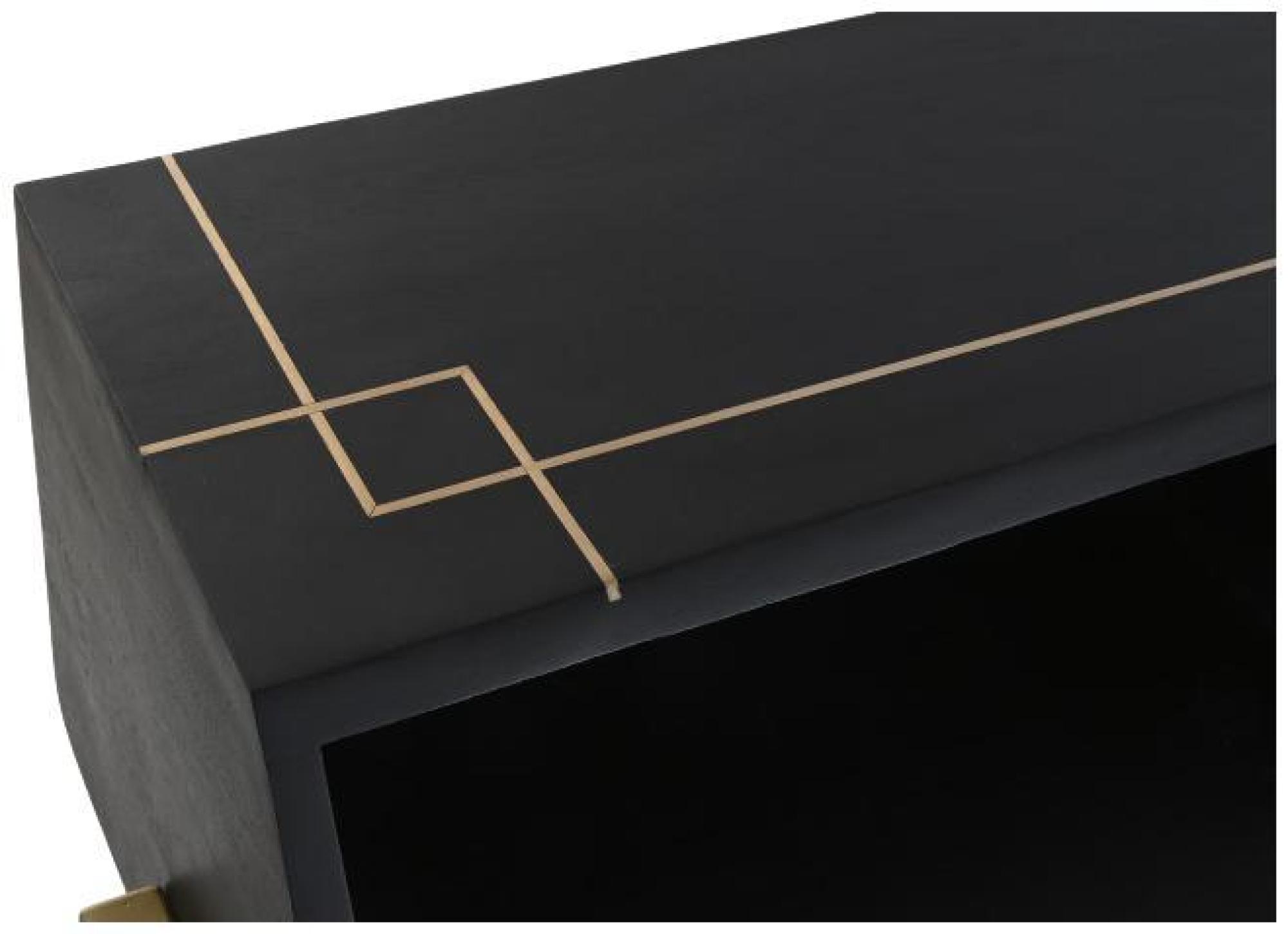 Product photograph of Home Office Black Wood Desk from Choice Furniture Superstore.