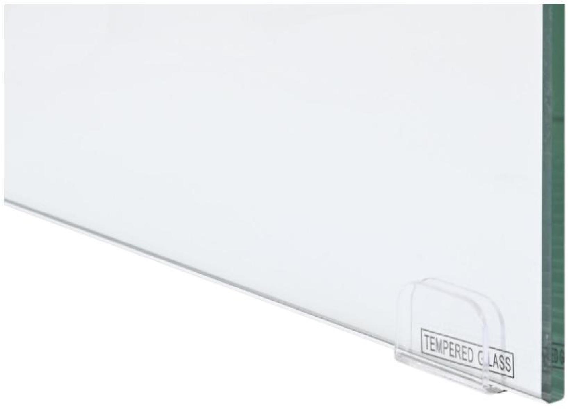 Product photograph of California White And Glass Desk from Choice Furniture Superstore.
