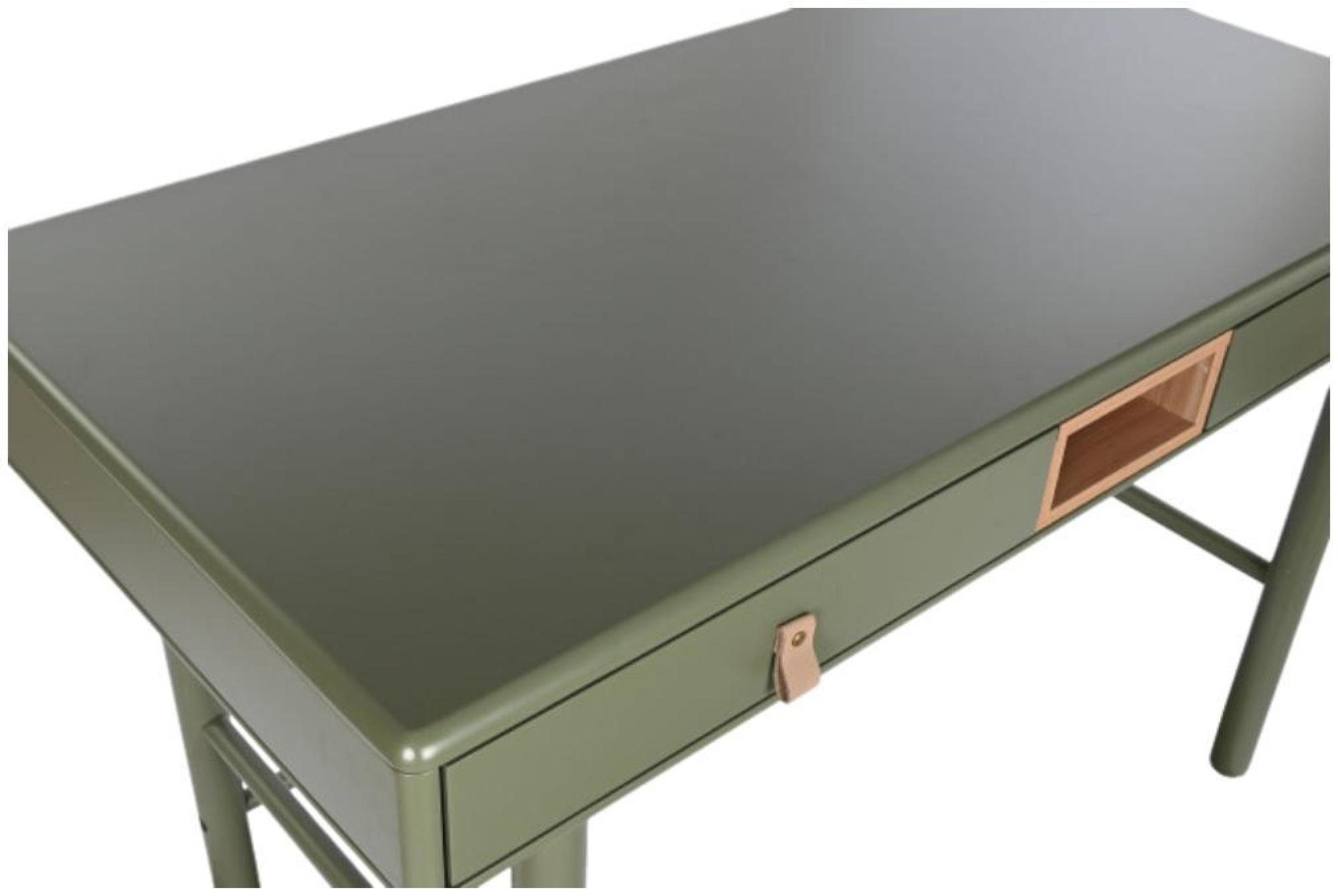 Product photograph of Modena Green 2 Drawer Desk from Choice Furniture Superstore.
