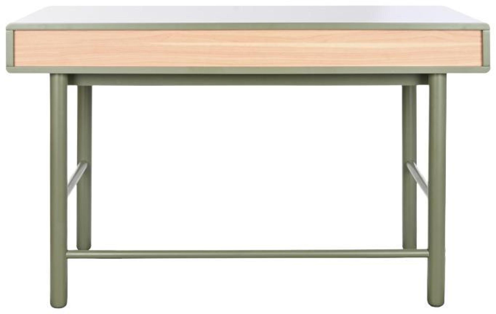 Product photograph of Modena Green 2 Drawer Desk from Choice Furniture Superstore.