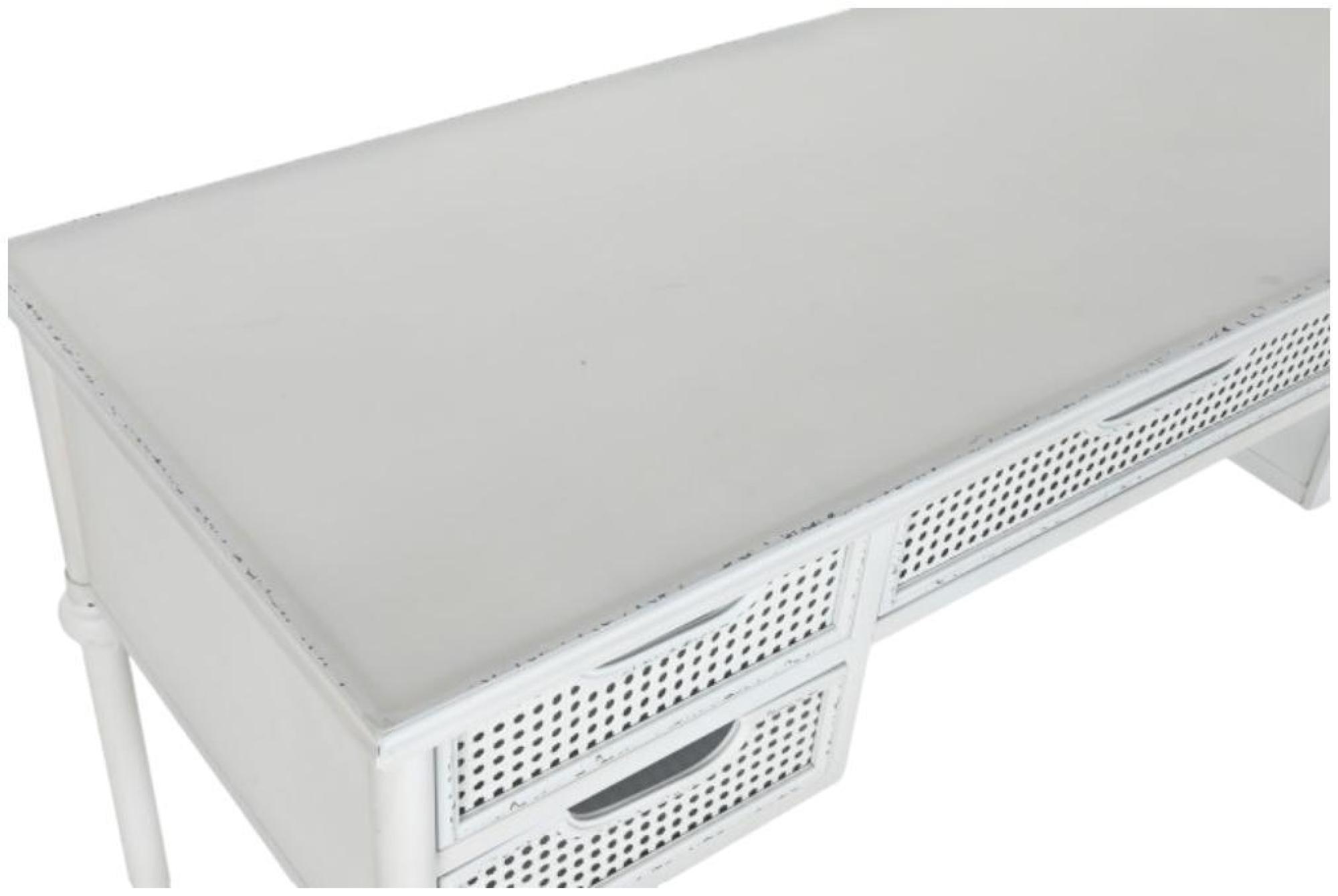 Product photograph of Mesh White Metal Desk from Choice Furniture Superstore.