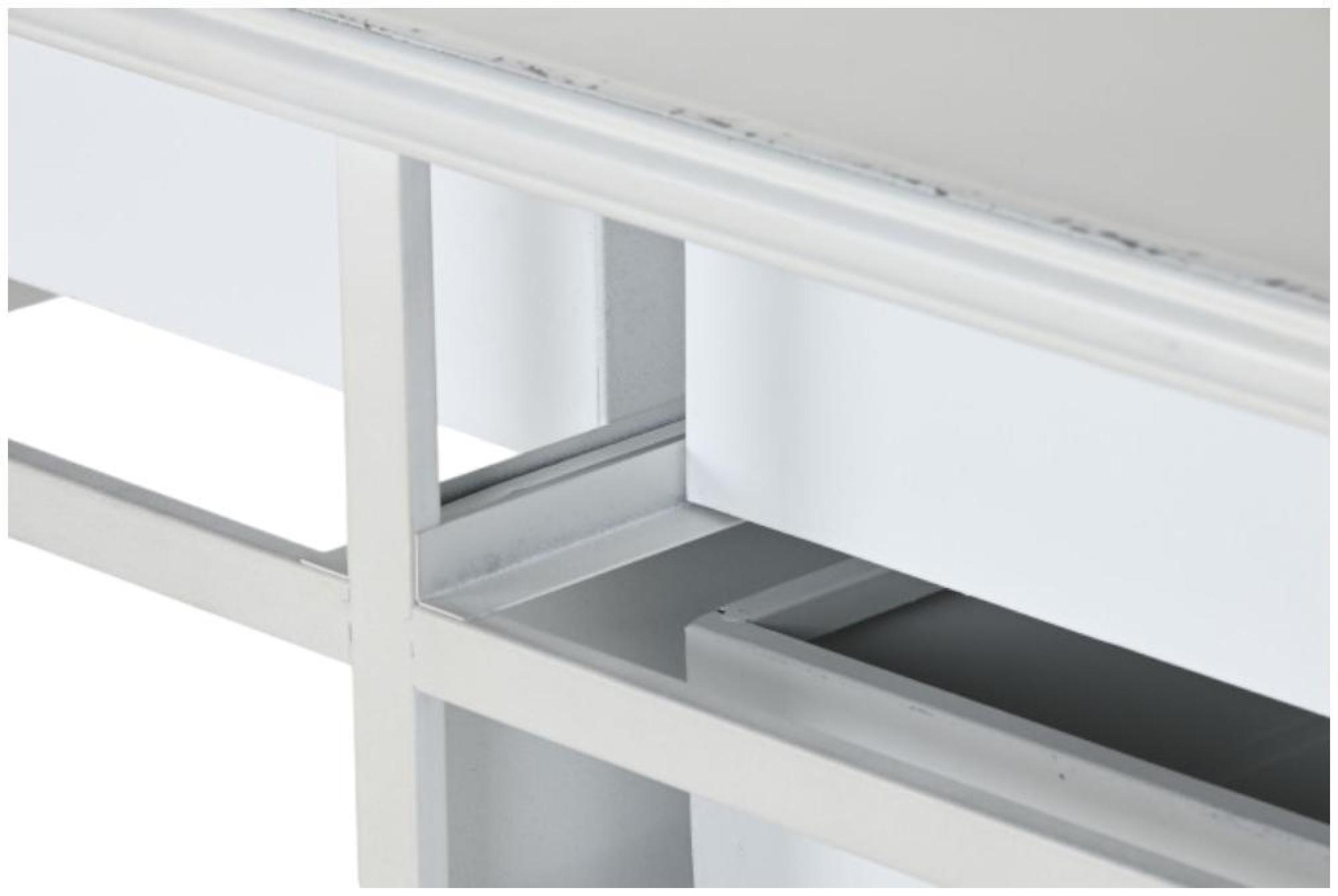 Product photograph of Mesh White Metal Desk from Choice Furniture Superstore.