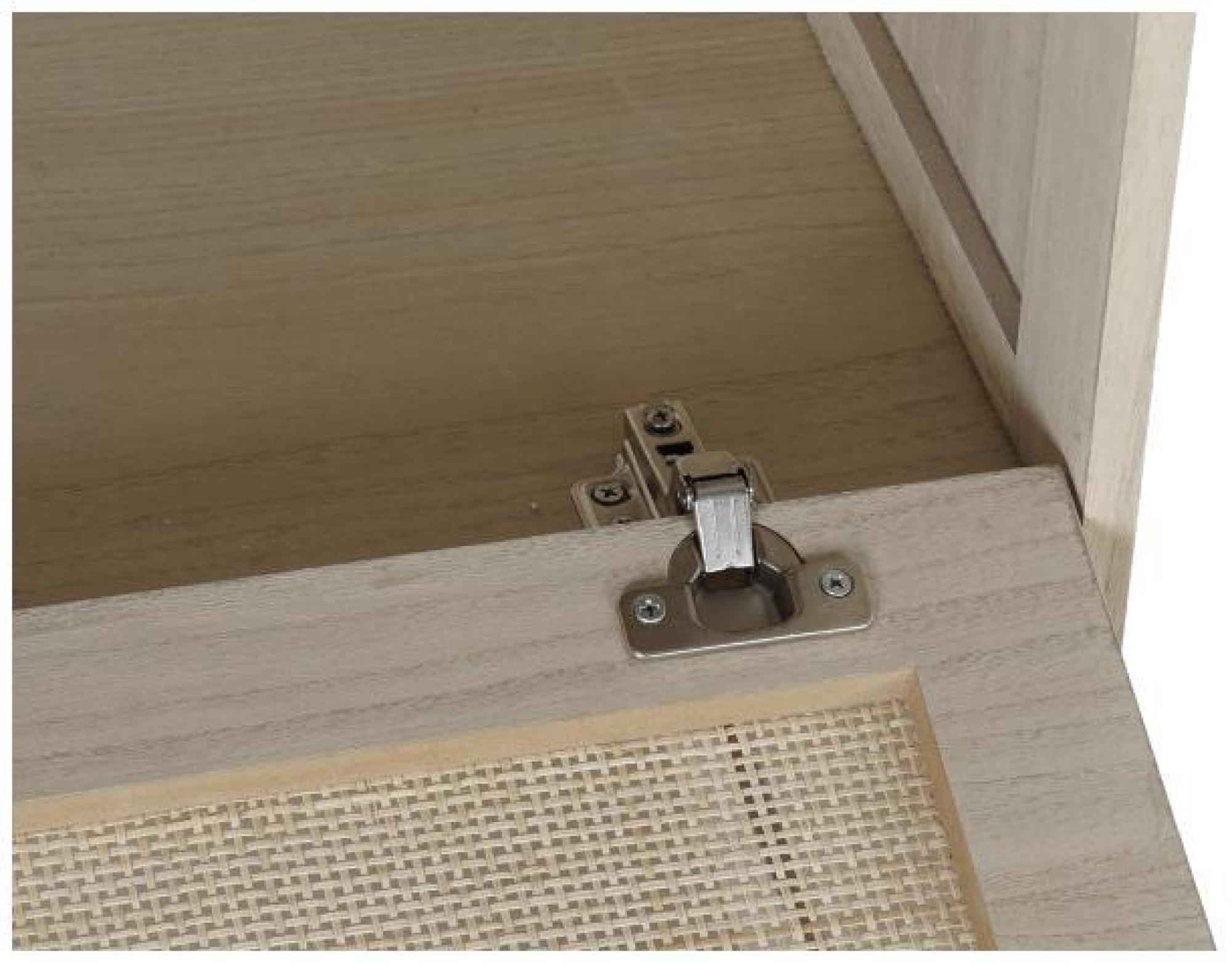 Product photograph of Natural Wood 2 Door 1 Drawer Shoe Cupboard from Choice Furniture Superstore.