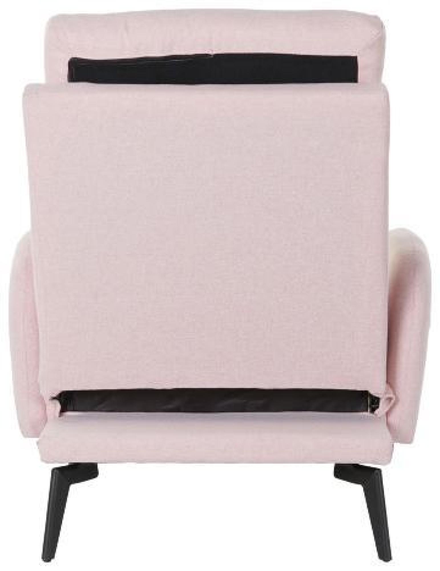 Product photograph of Scandi Pale Pink Fabric Sofabed And Footstool from Choice Furniture Superstore.