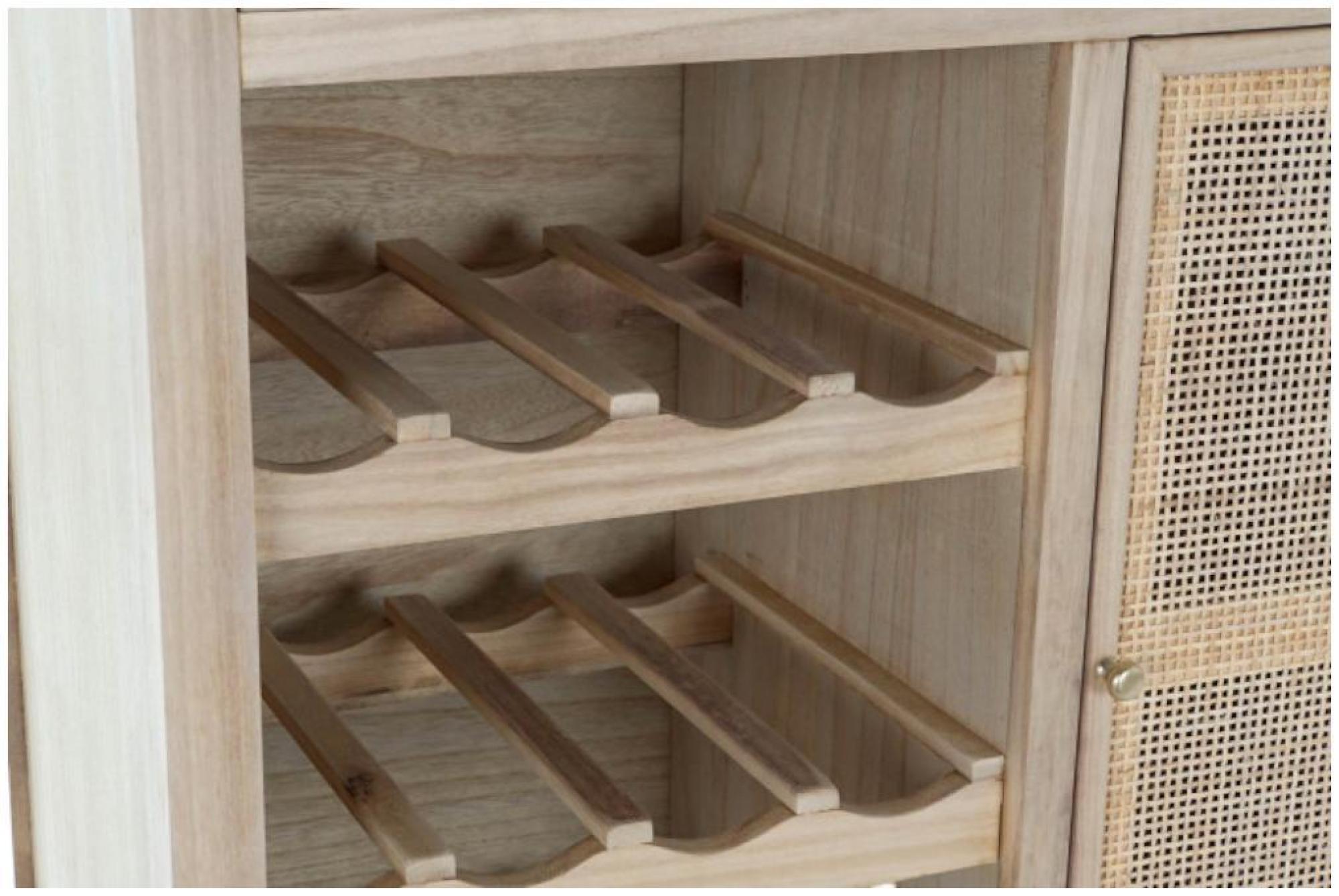 Product photograph of Luca Rattan 1 Door 2 Drawer Shoe Rack from Choice Furniture Superstore.