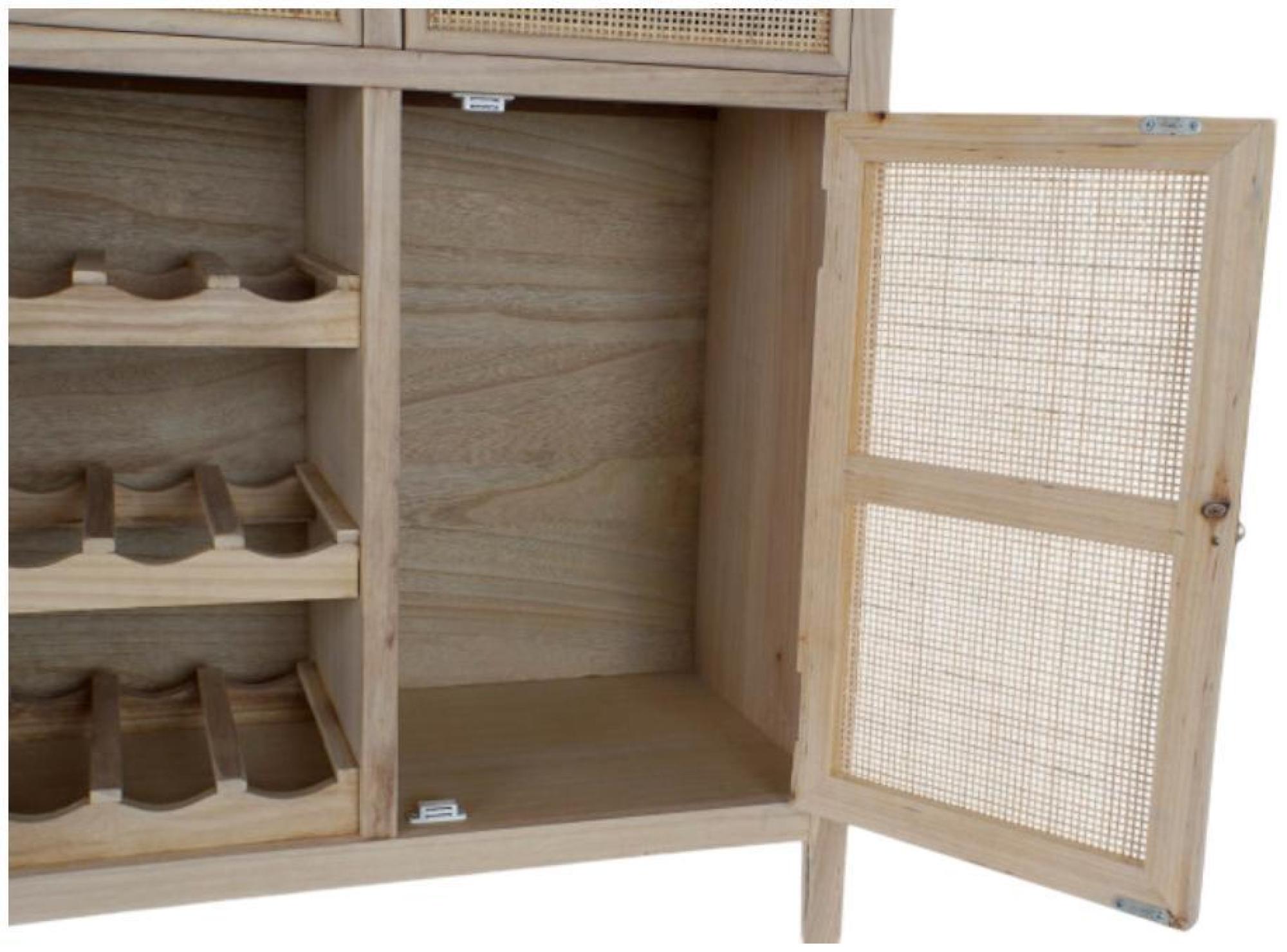 Product photograph of Luca Rattan 1 Door 2 Drawer Shoe Rack from Choice Furniture Superstore.