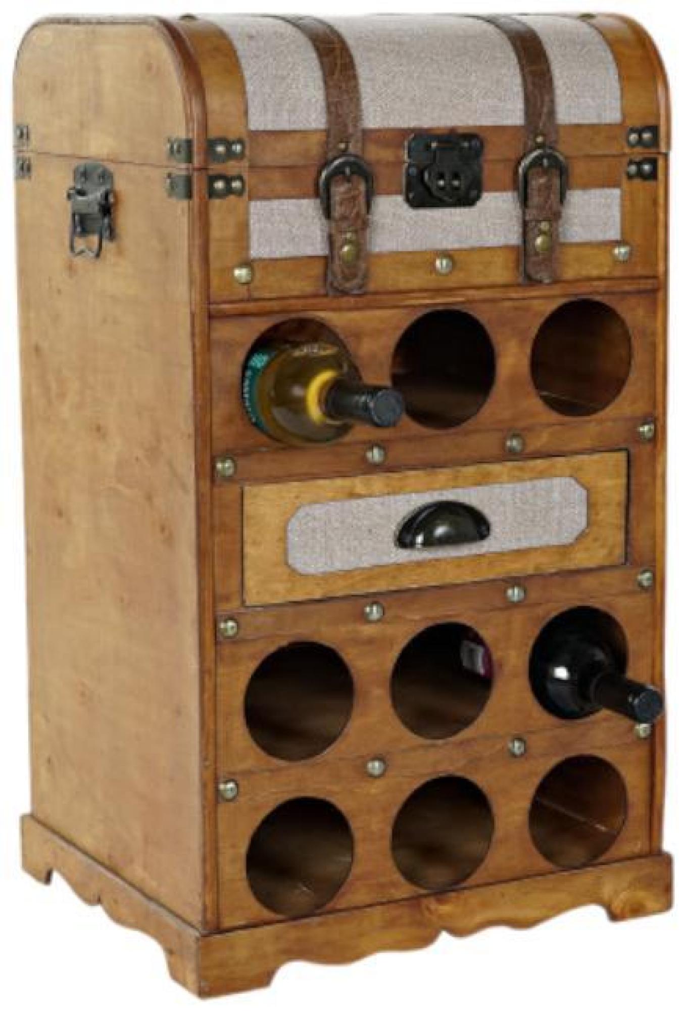 Product photograph of African Natural Wood Bottle Rack from Choice Furniture Superstore.